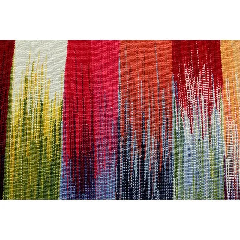 Handwoven Scandinavian Style Persian Kilim Rug 5'1" X 6'5" - 8