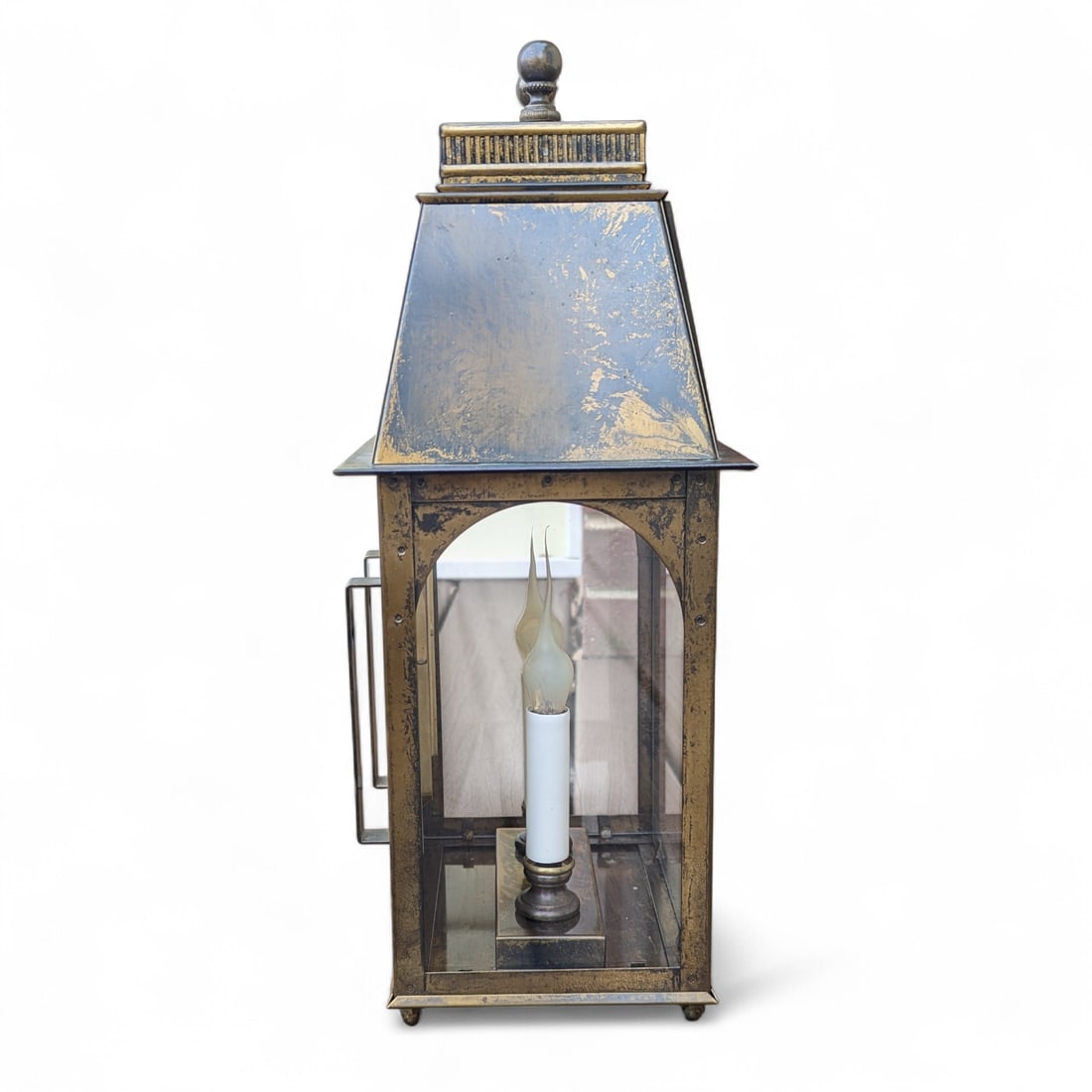 Vintage Ethan Allen Colonial Carriage Lantern Plug in Wall Sconce - 11