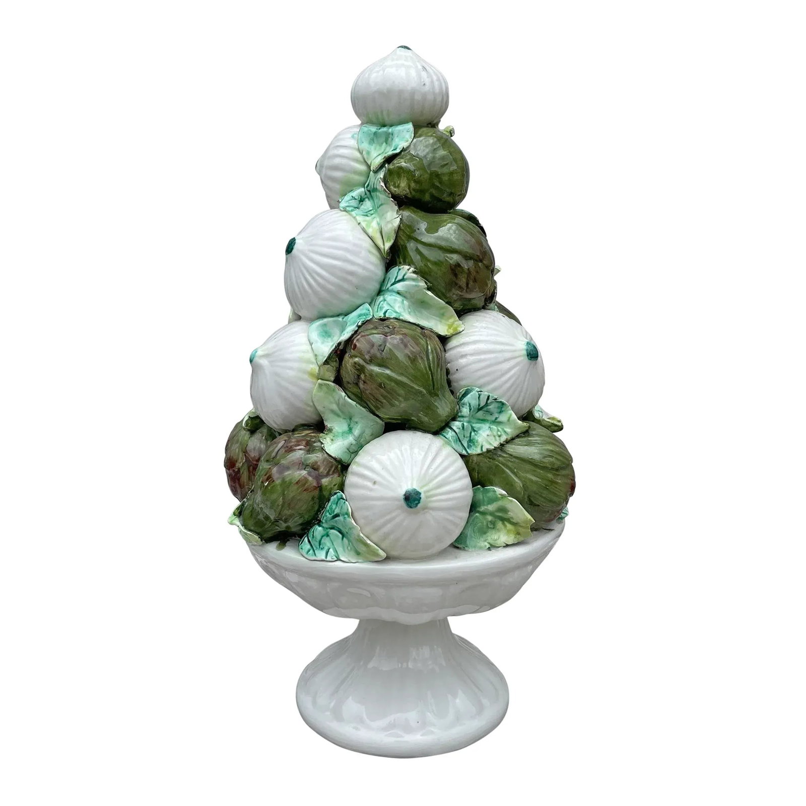 Vintage Italian Onion and Artichoke Finial Topiary - 11
