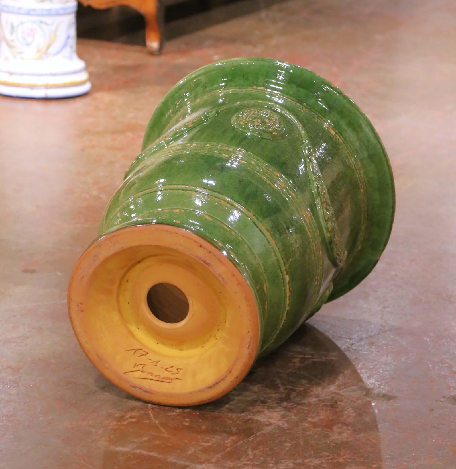 French Handmade Terracotta Anduze Planter by La Madeleine - 13