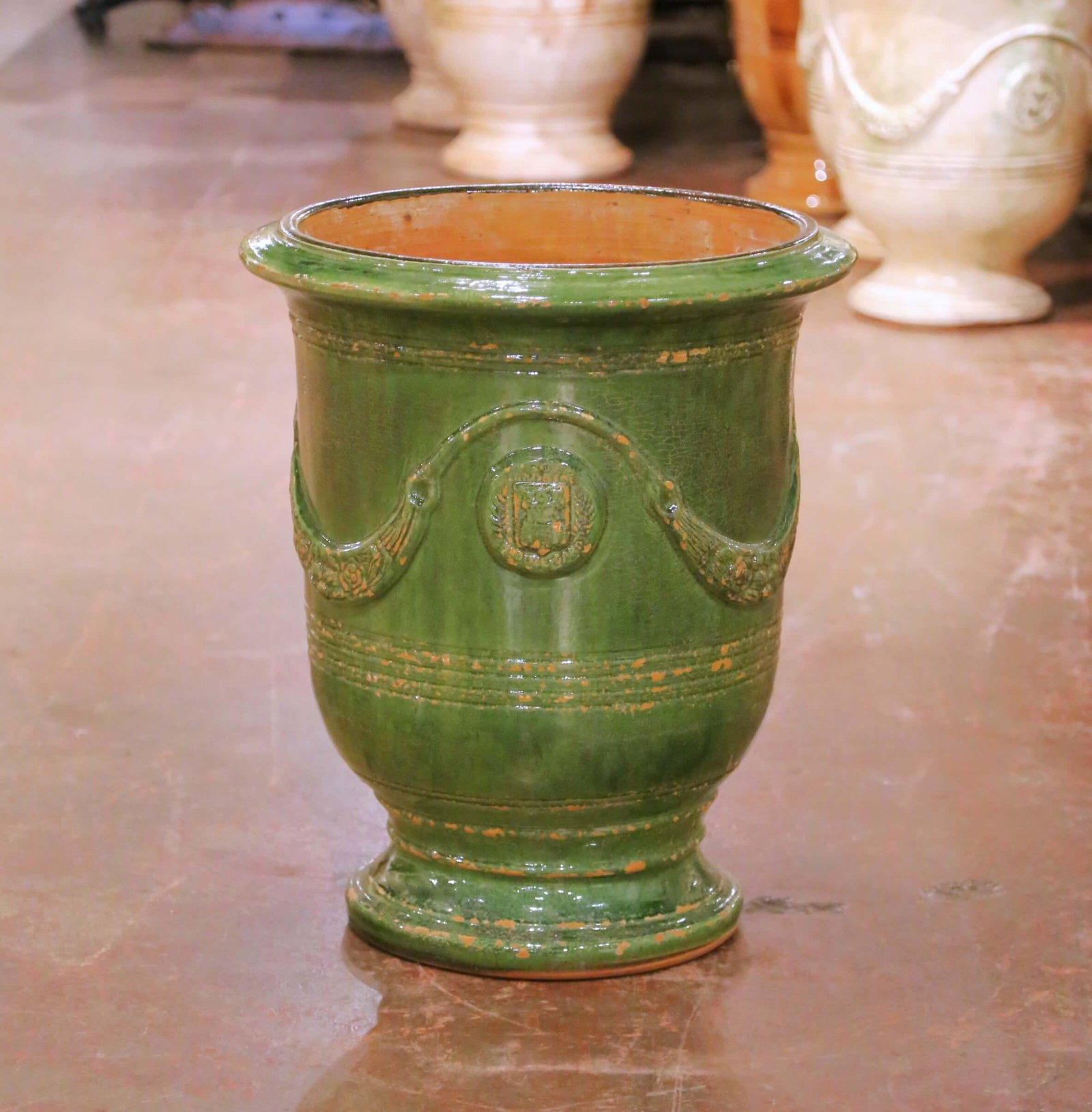 French Handmade Terracotta Anduze Planter by La Madeleine - 2