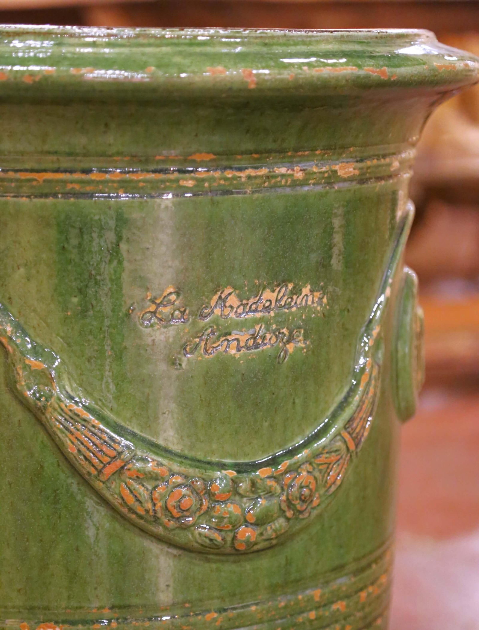 French Handmade Terracotta Anduze Planter by La Madeleine - 3