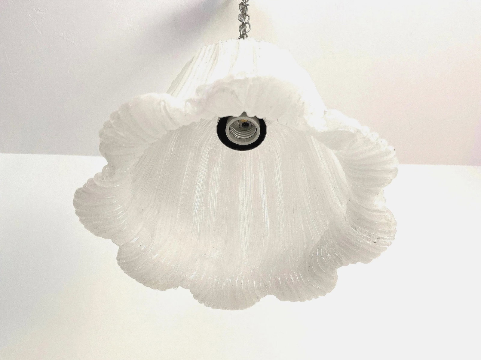 1960s Lucite Tulip Pendant Lights - a Pair - 6