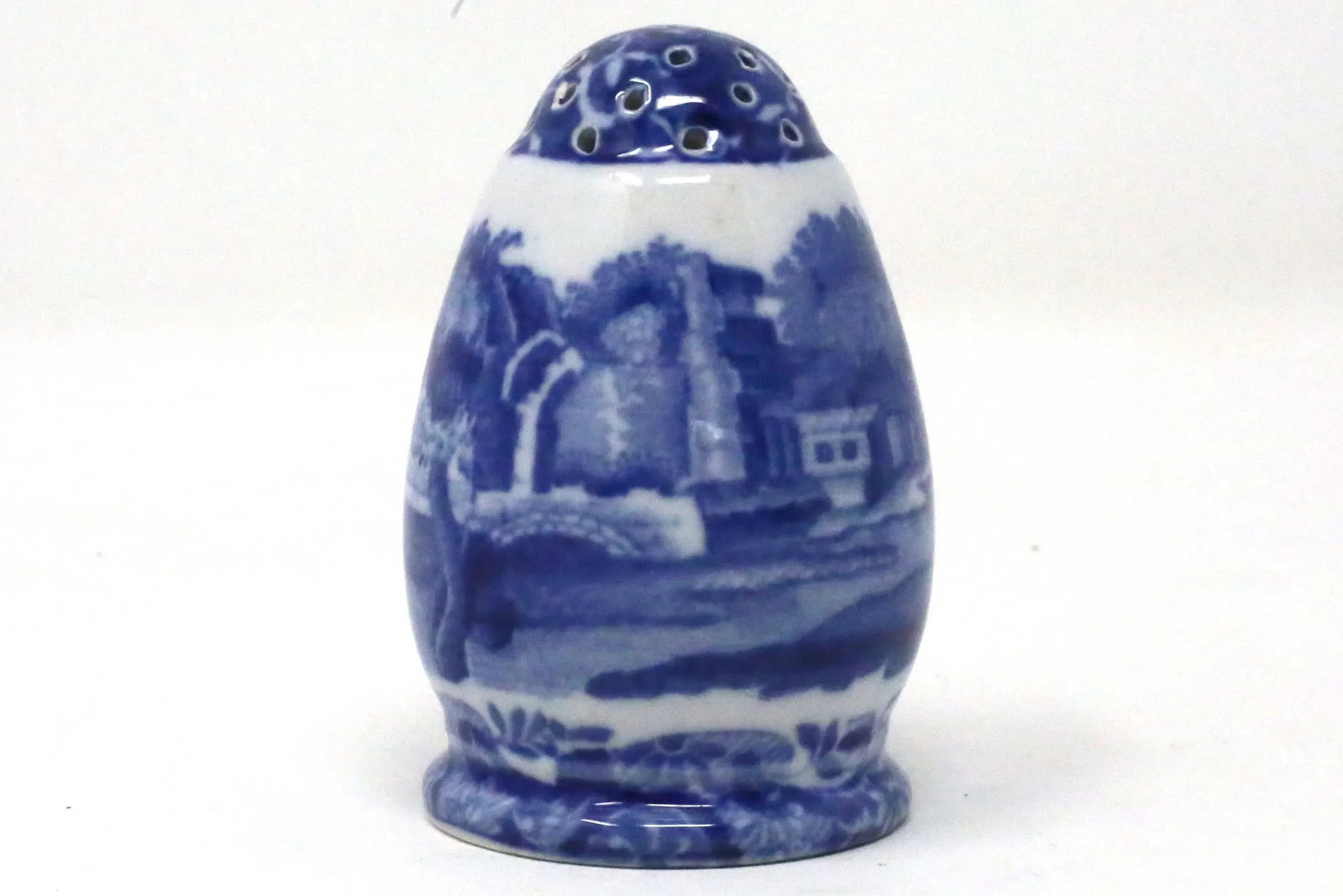 Vintage "Blue Italian" Egg Salt Shaker by Spode - 2
