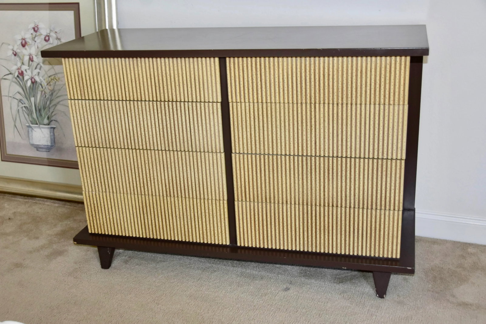 Mid-Century Modern American of Martinsville Eight Drawer Bamboo Dresser - 3