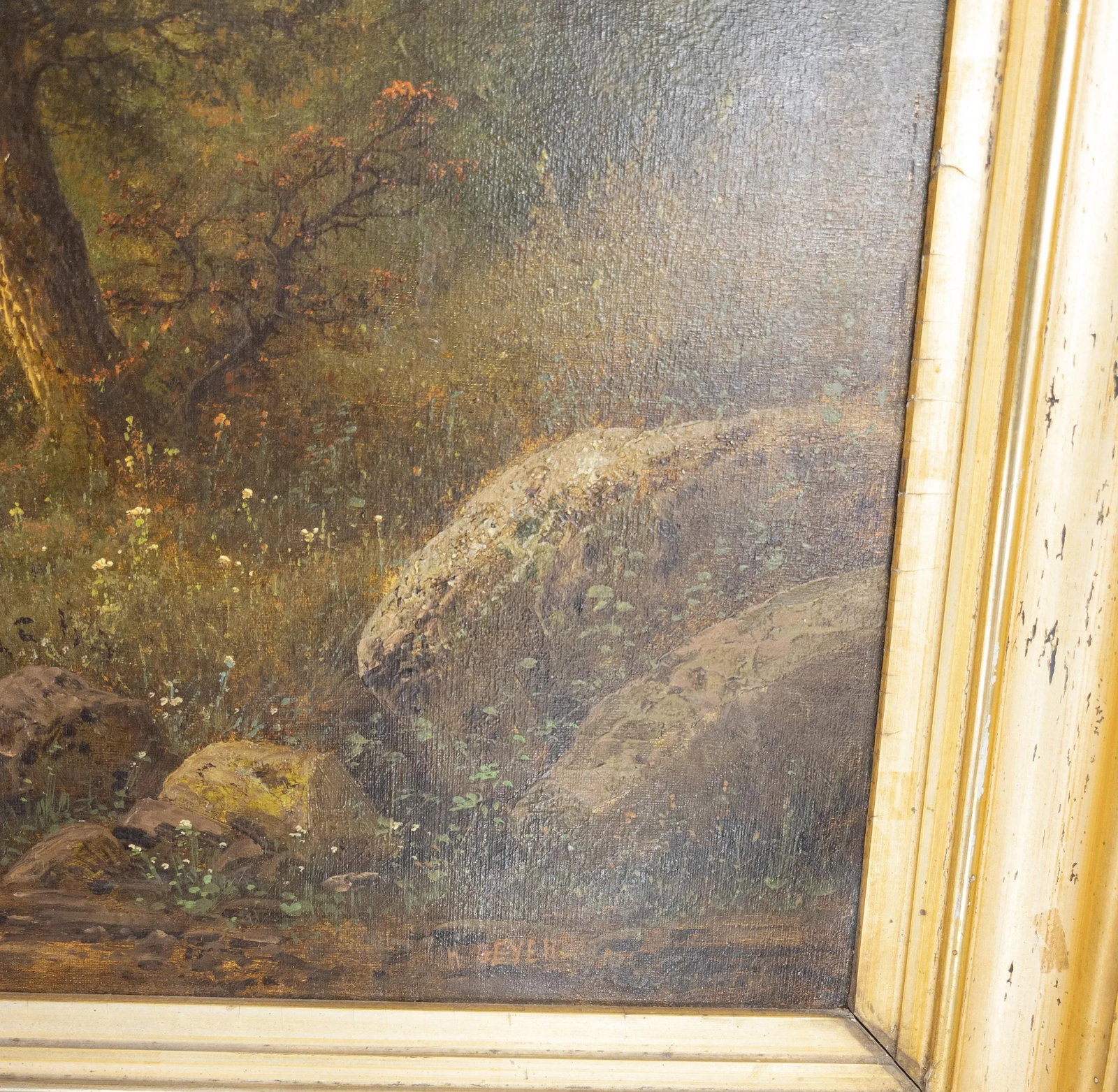 Large American 19th Century Landscape Painting by Herman Geyer - 10