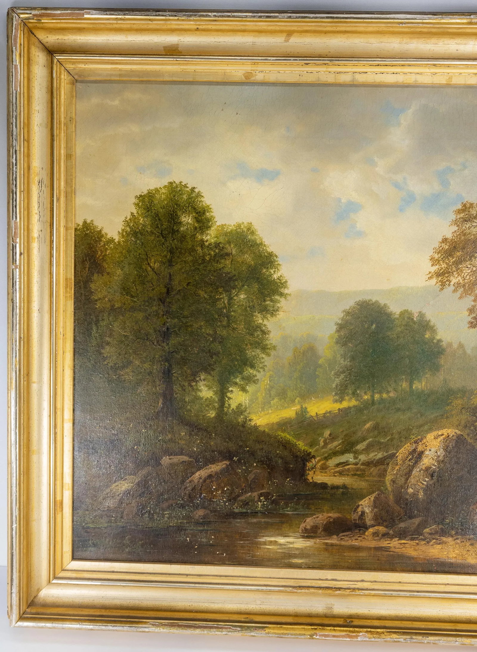 Large American 19th Century Landscape Painting by Herman Geyer - 3