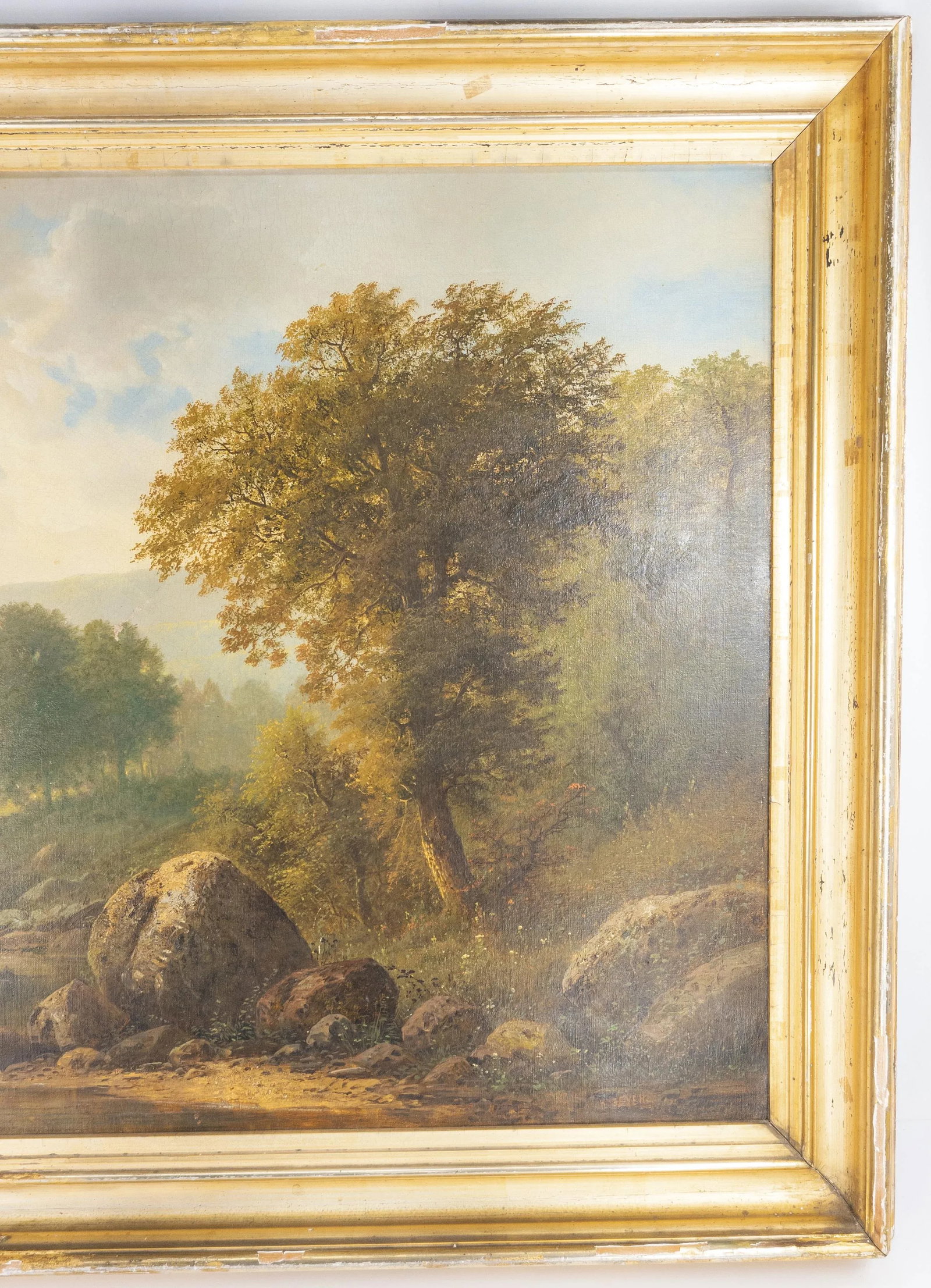 Large American 19th Century Landscape Painting by Herman Geyer - 4