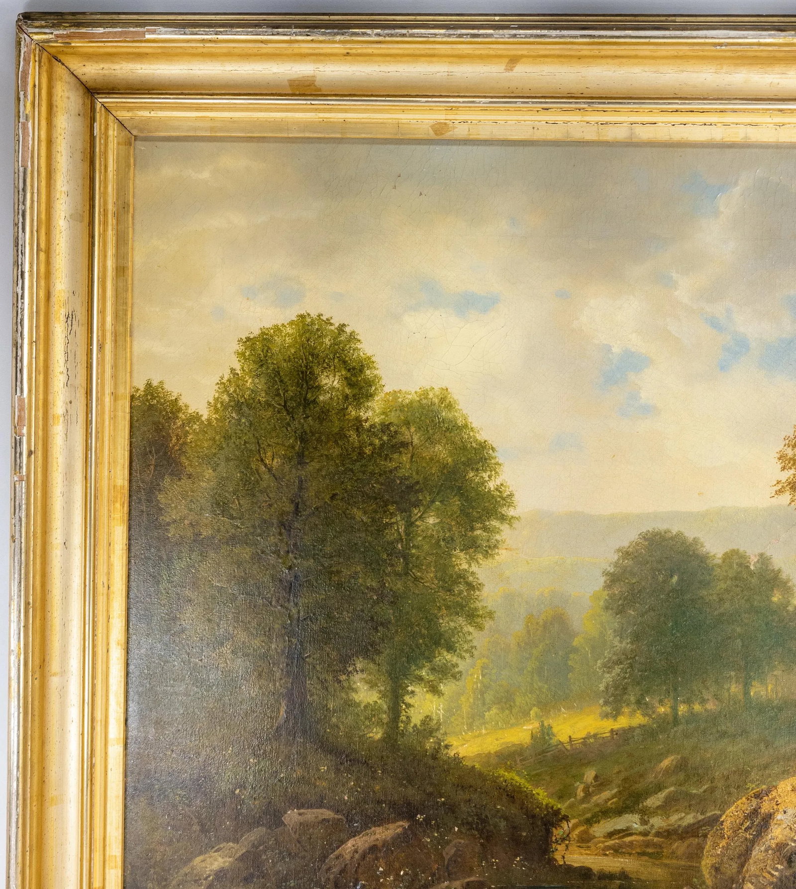 Large American 19th Century Landscape Painting by Herman Geyer - 5