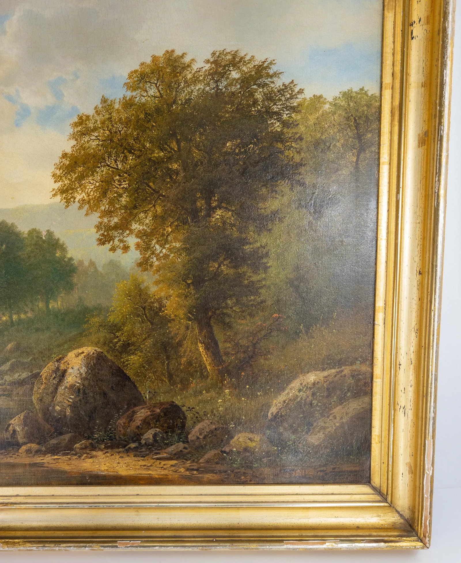 Large American 19th Century Landscape Painting by Herman Geyer - 7