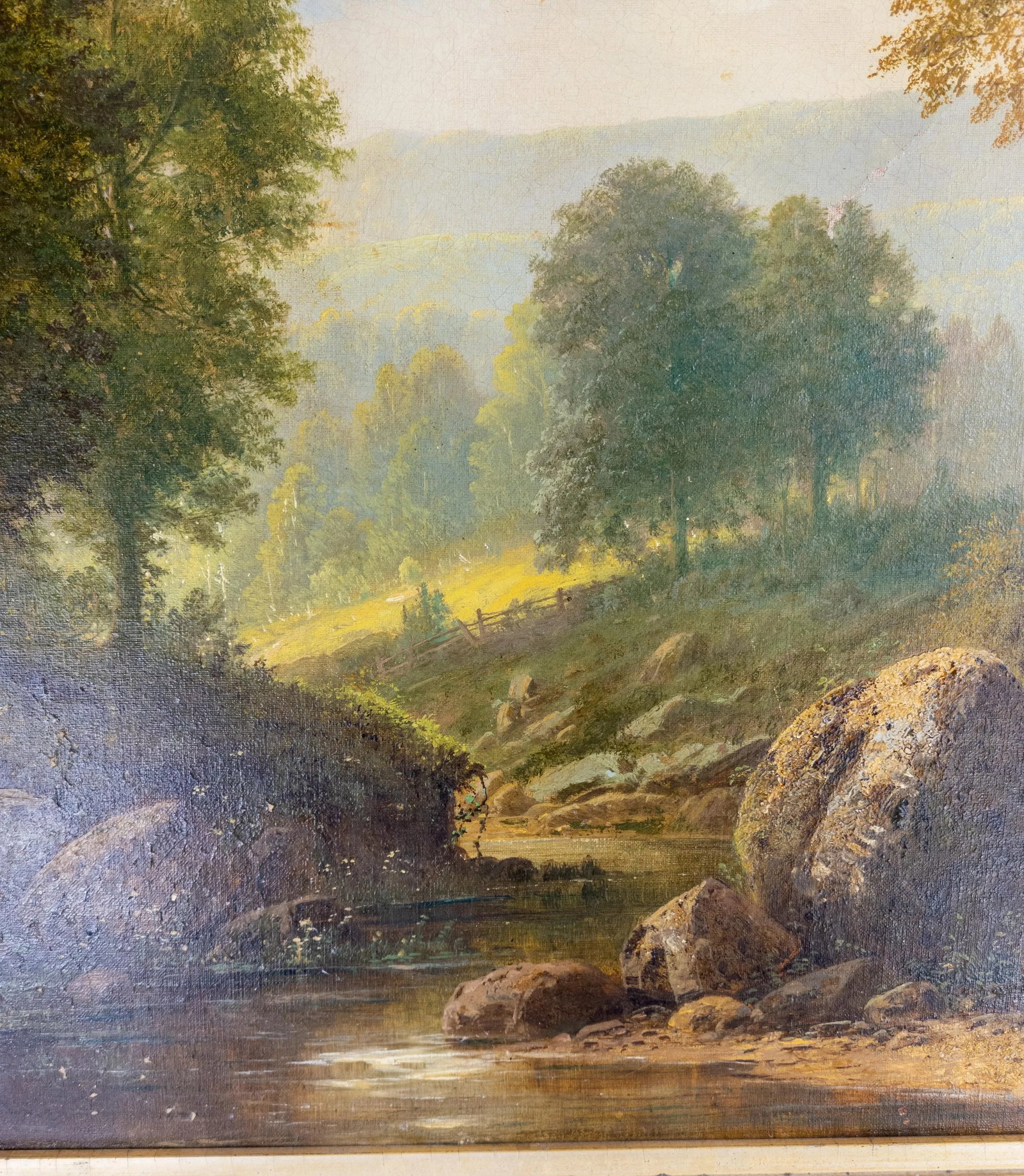 Large American 19th Century Landscape Painting by Herman Geyer - 9
