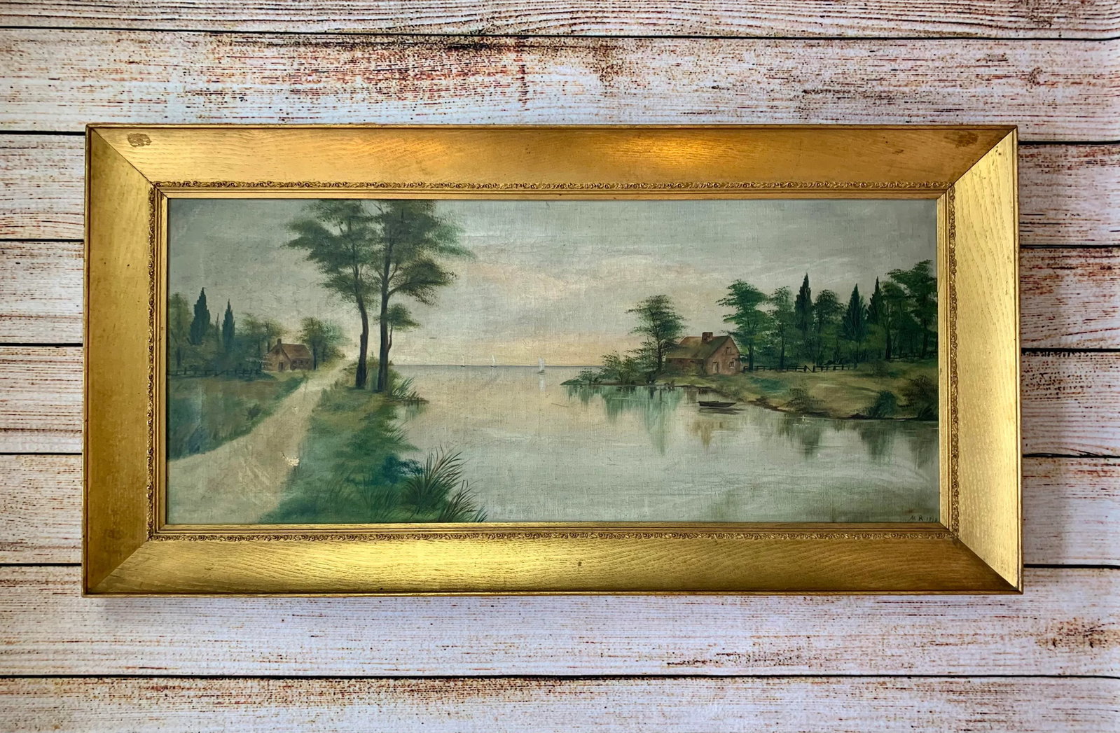 Early 19th Century Dutch Landscape "Cottage Retreat" - Oil on Canvas - 2
