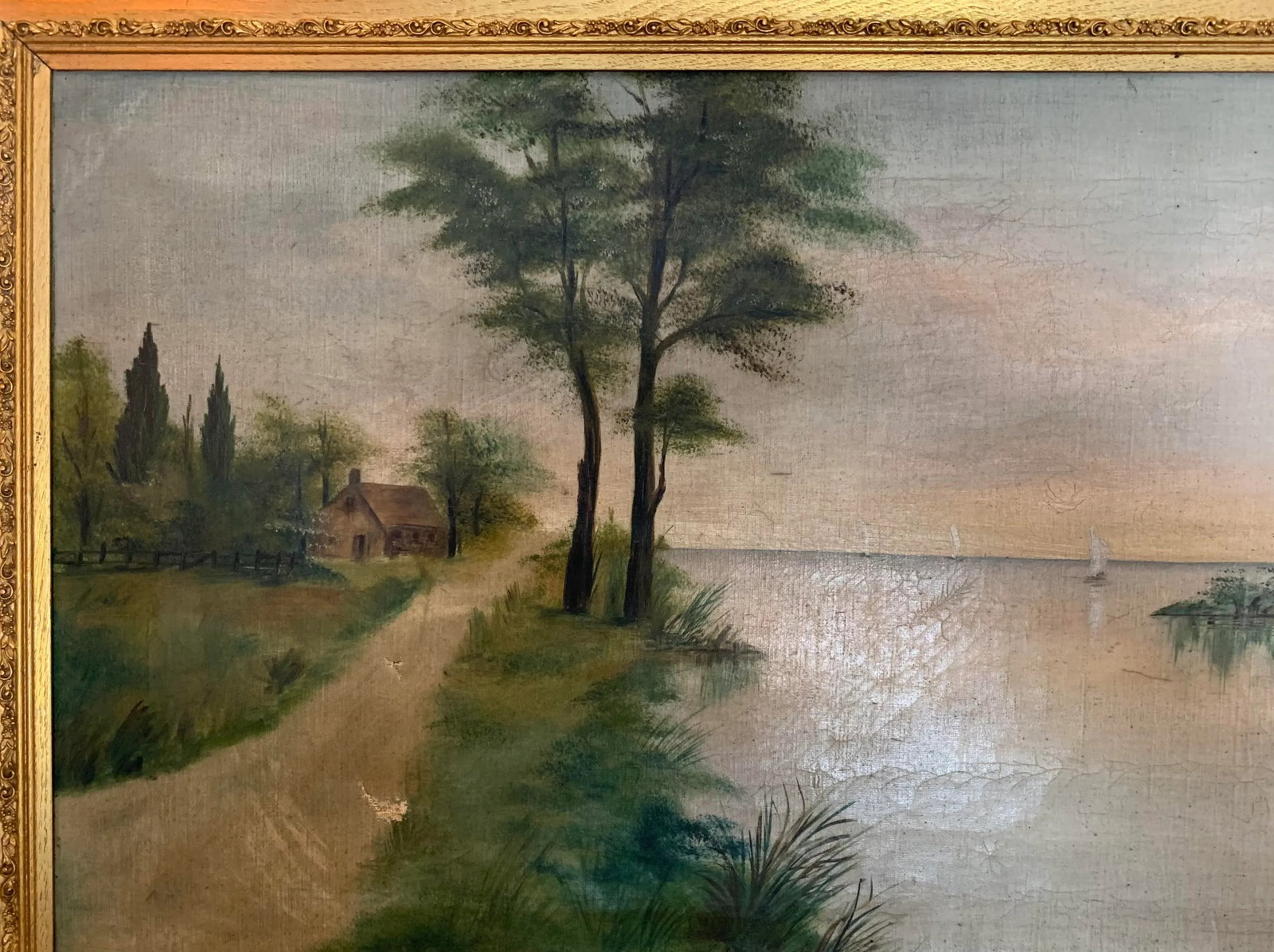 Early 19th Century Dutch Landscape "Cottage Retreat" - Oil on Canvas - 3