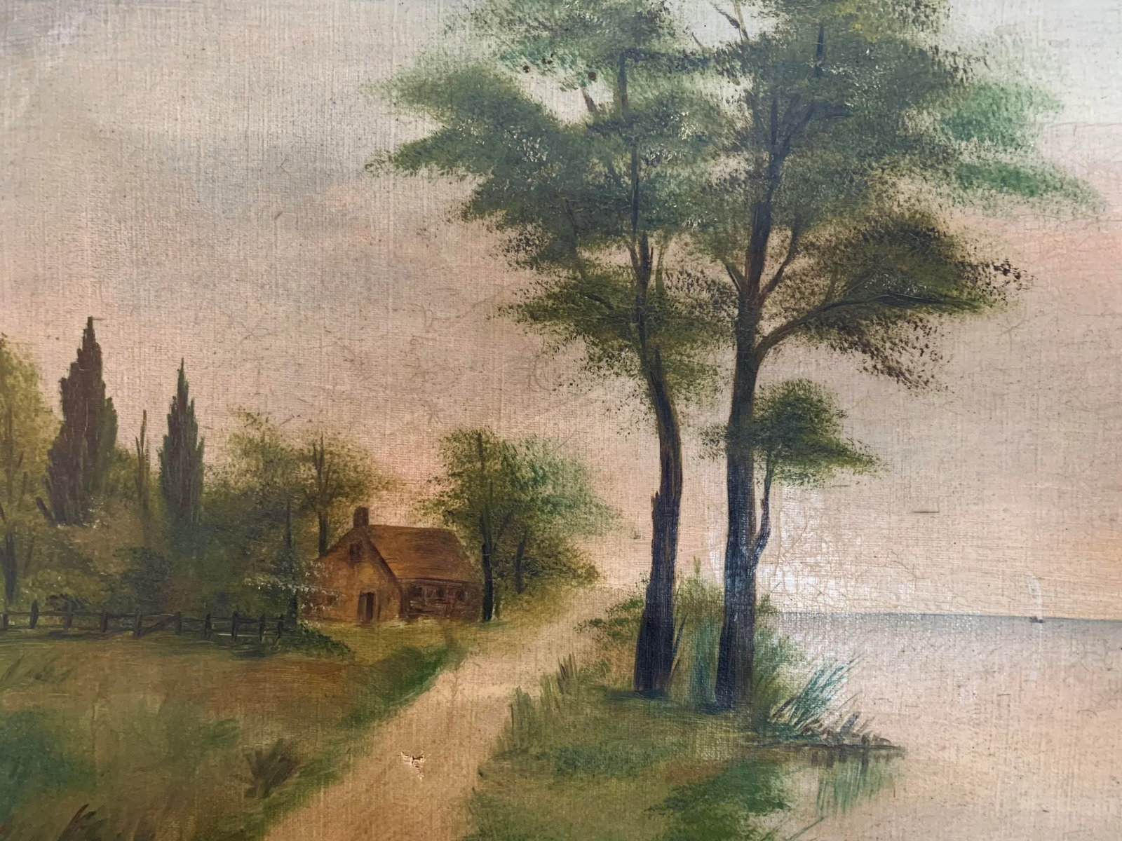Early 19th Century Dutch Landscape "Cottage Retreat" - Oil on Canvas - 4