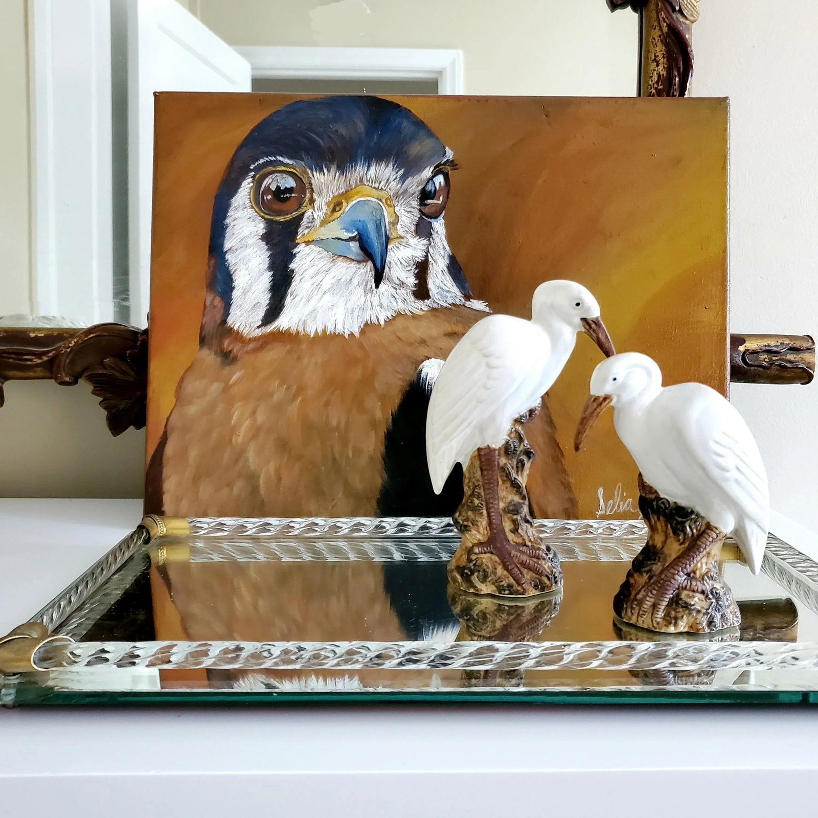 "American Kestrel" Contemporary Original Oil Painting on Canvas - 5