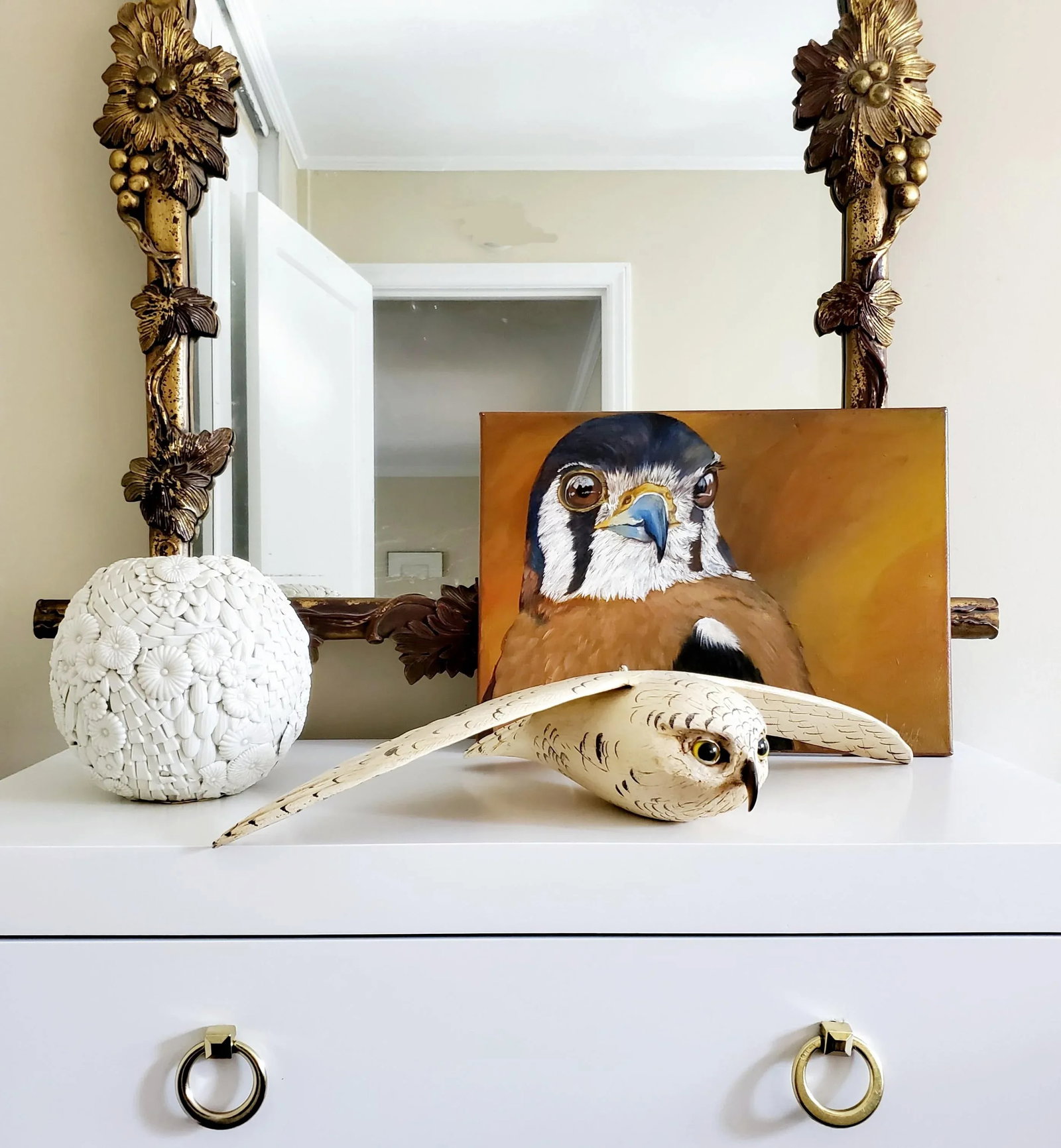 "American Kestrel" Contemporary Original Oil Painting on Canvas - 7