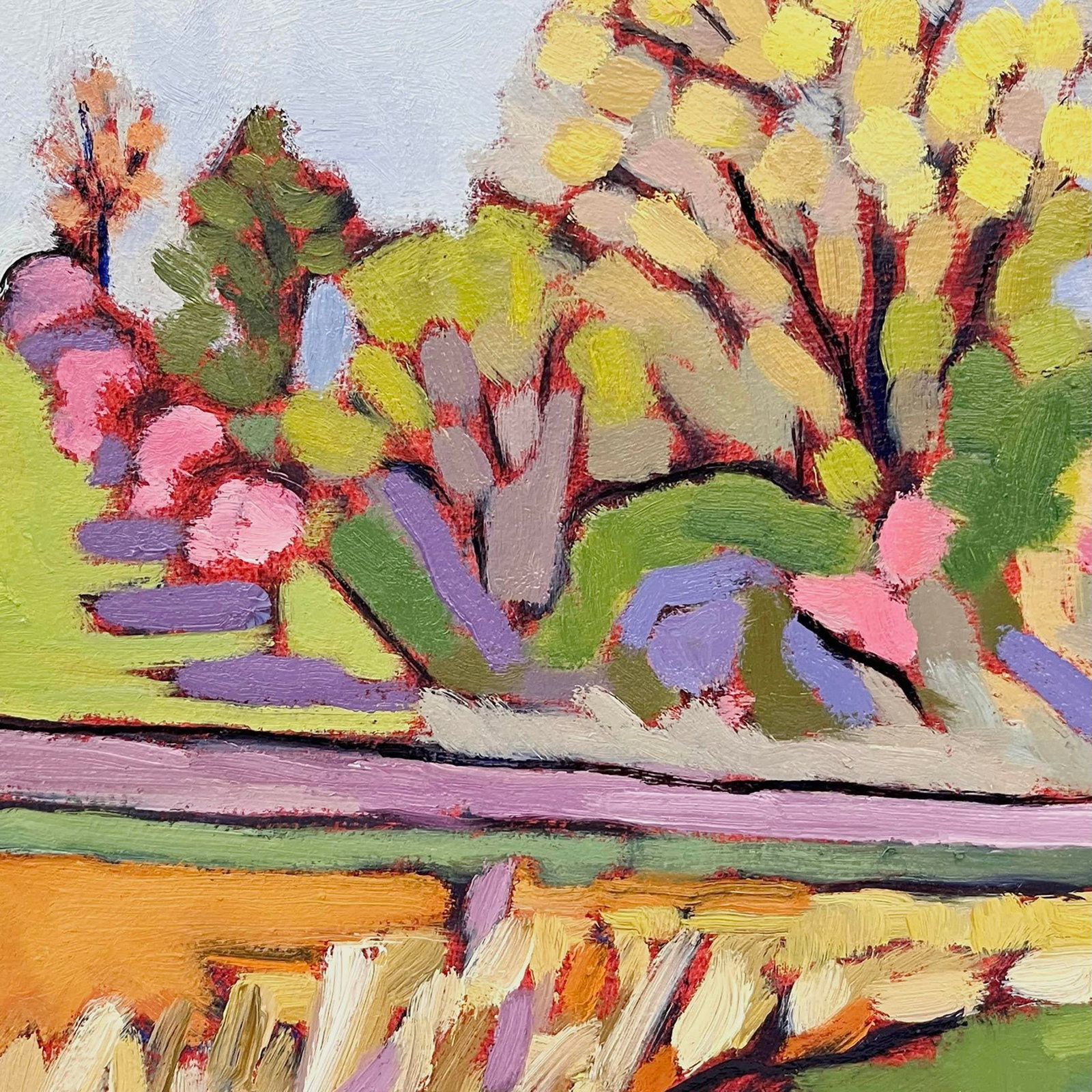The Open Meadow, Original Oil Painting - 6