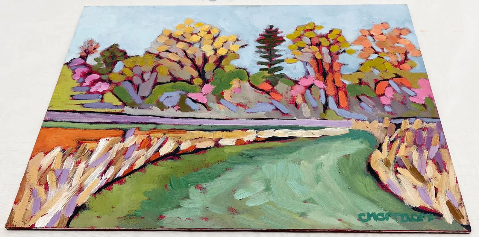 The Open Meadow, Original Oil Painting - 7
