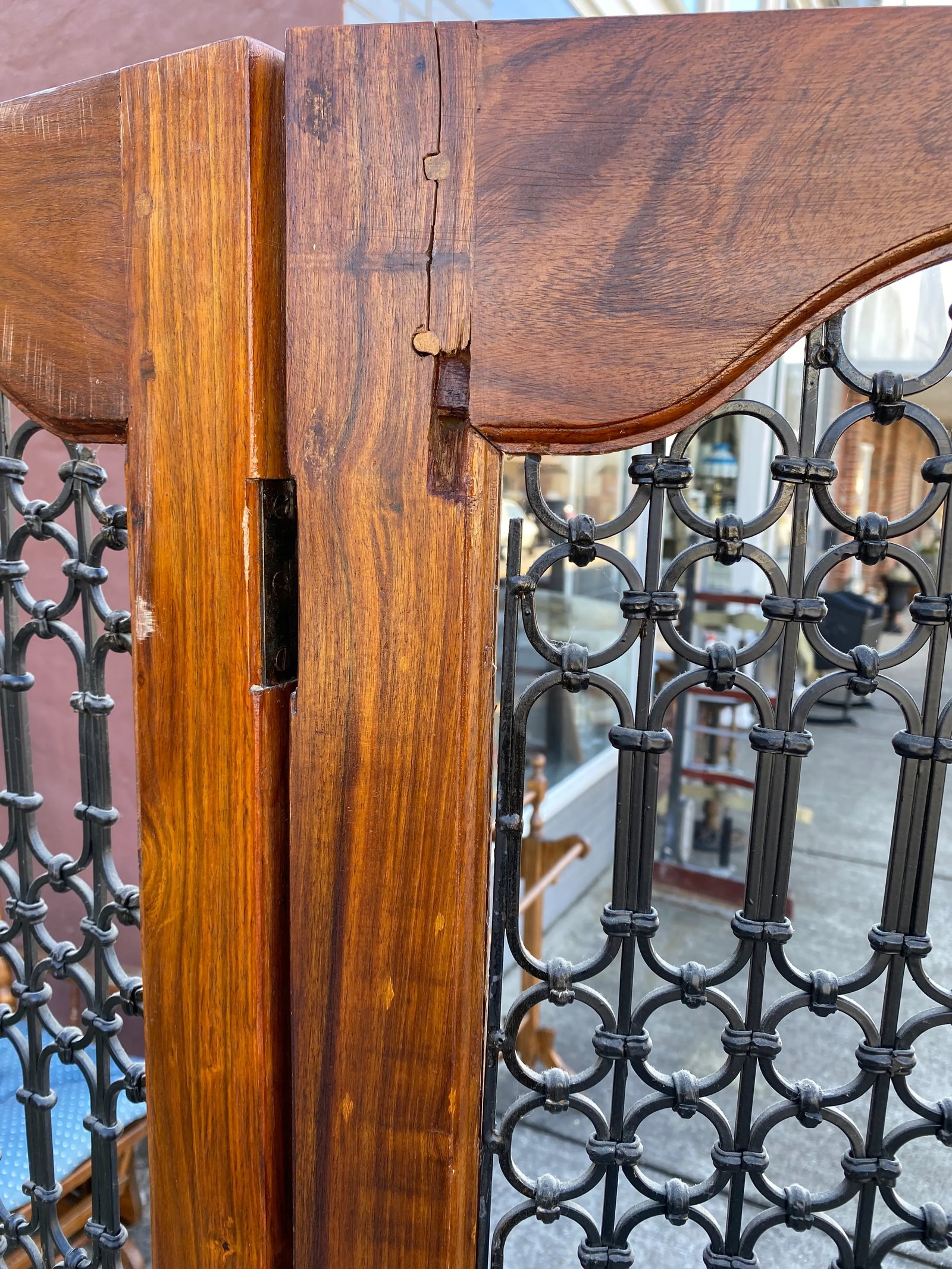 1970s Wooden Room Divider Screen - 5