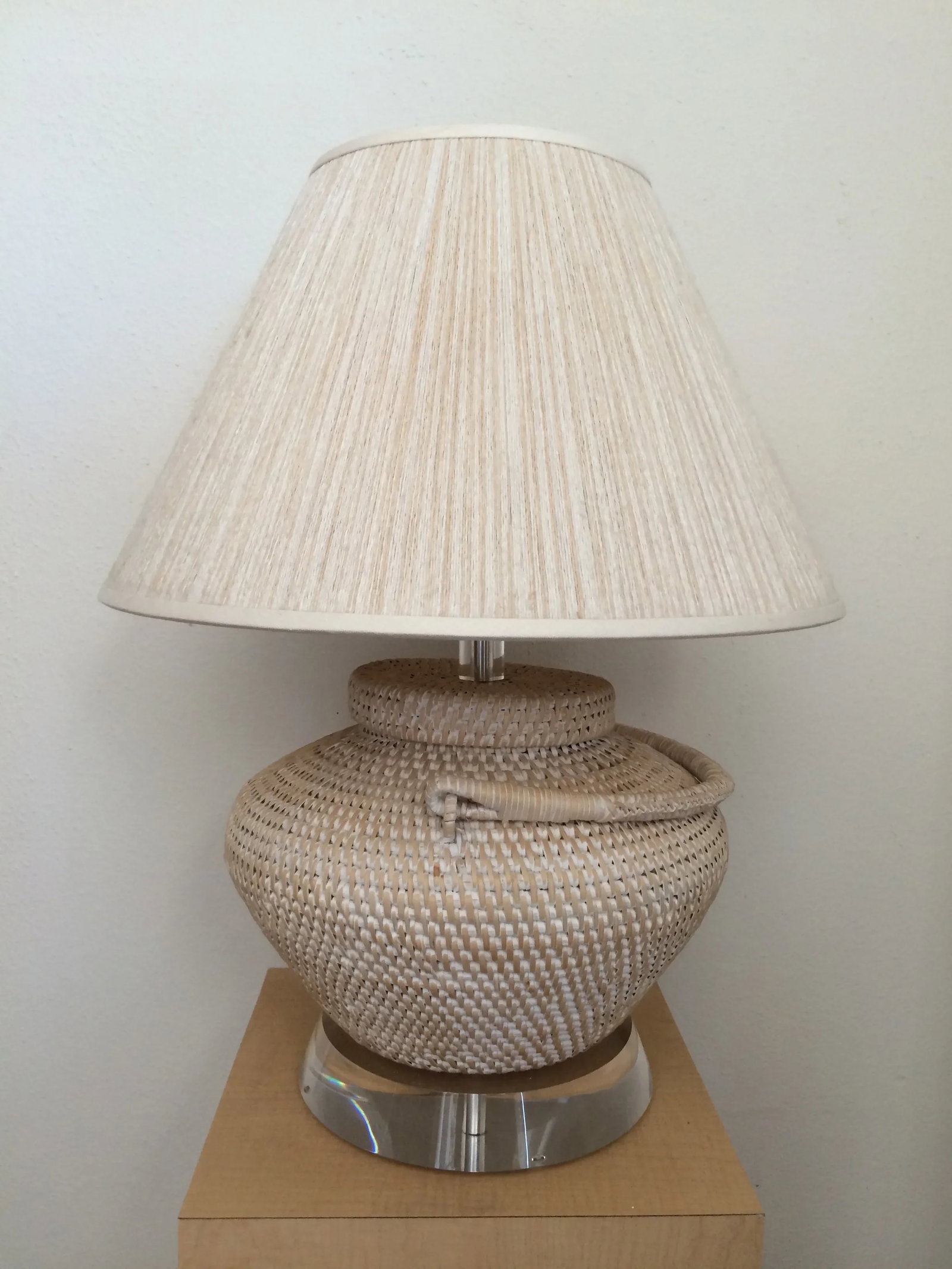 Richard Lindley Rattan Basket Lamp - 3