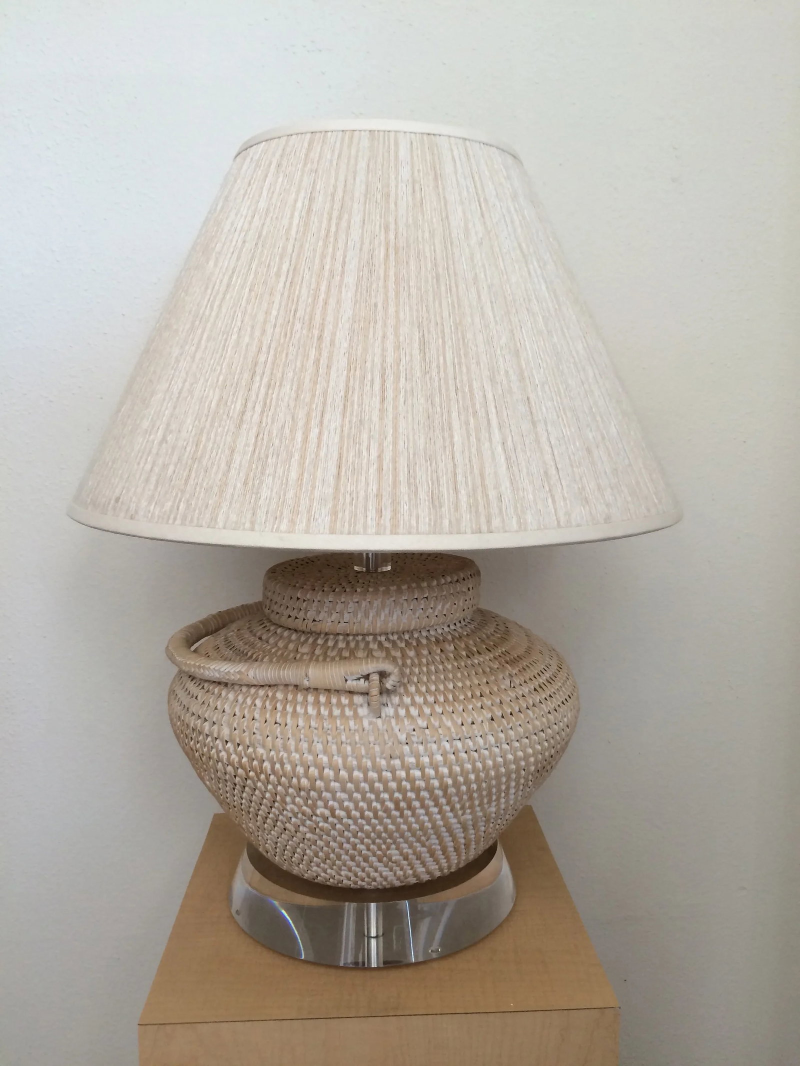Richard Lindley Rattan Basket Lamp - 5