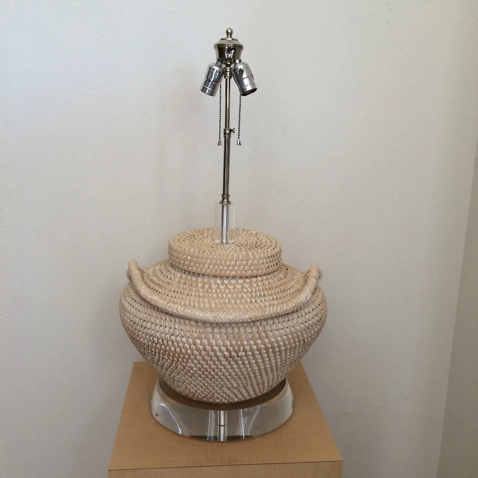 Richard Lindley Rattan Basket Lamp - 6