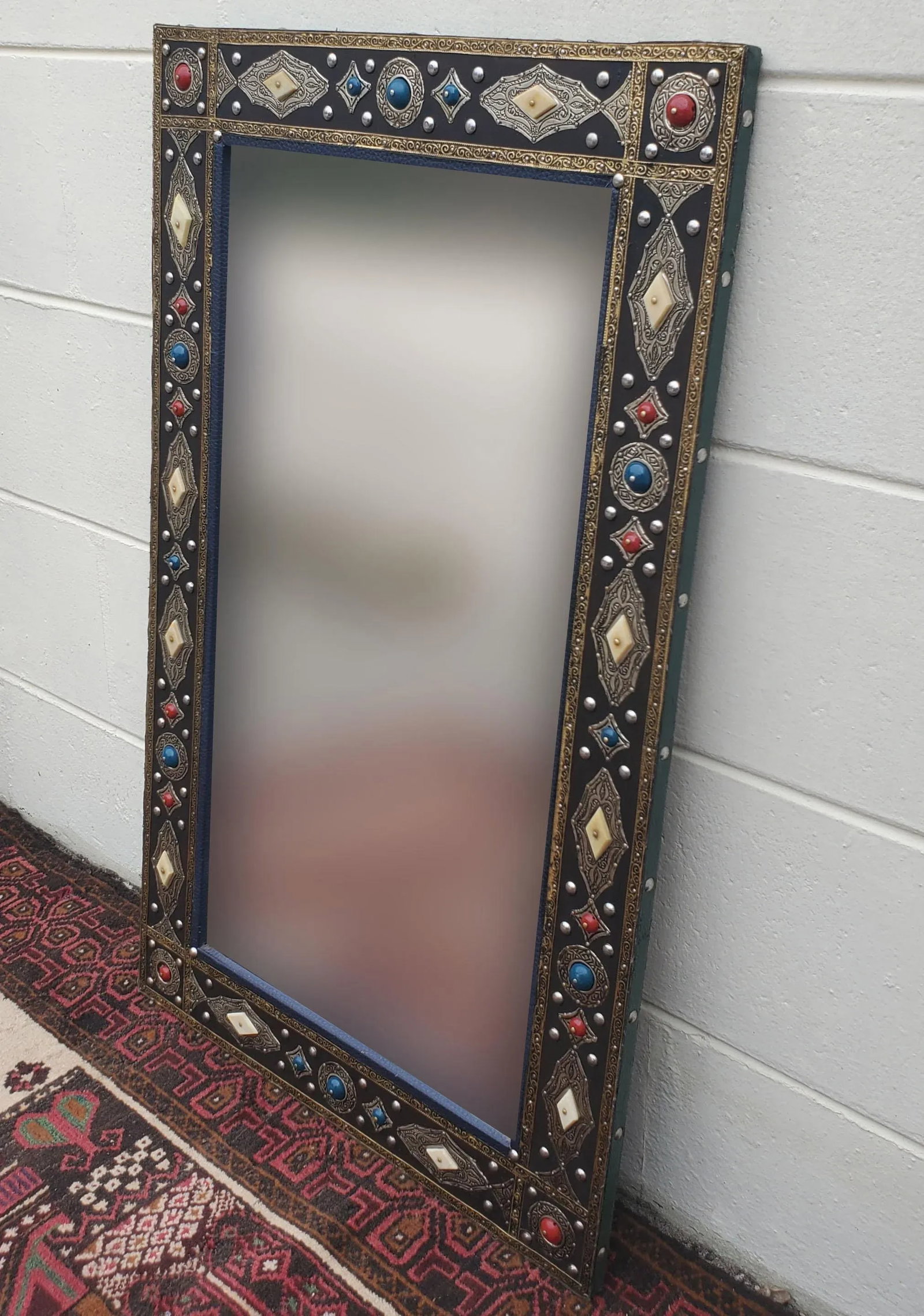 Moroccan Marrakech Metal Inlaid Mirror - 3
