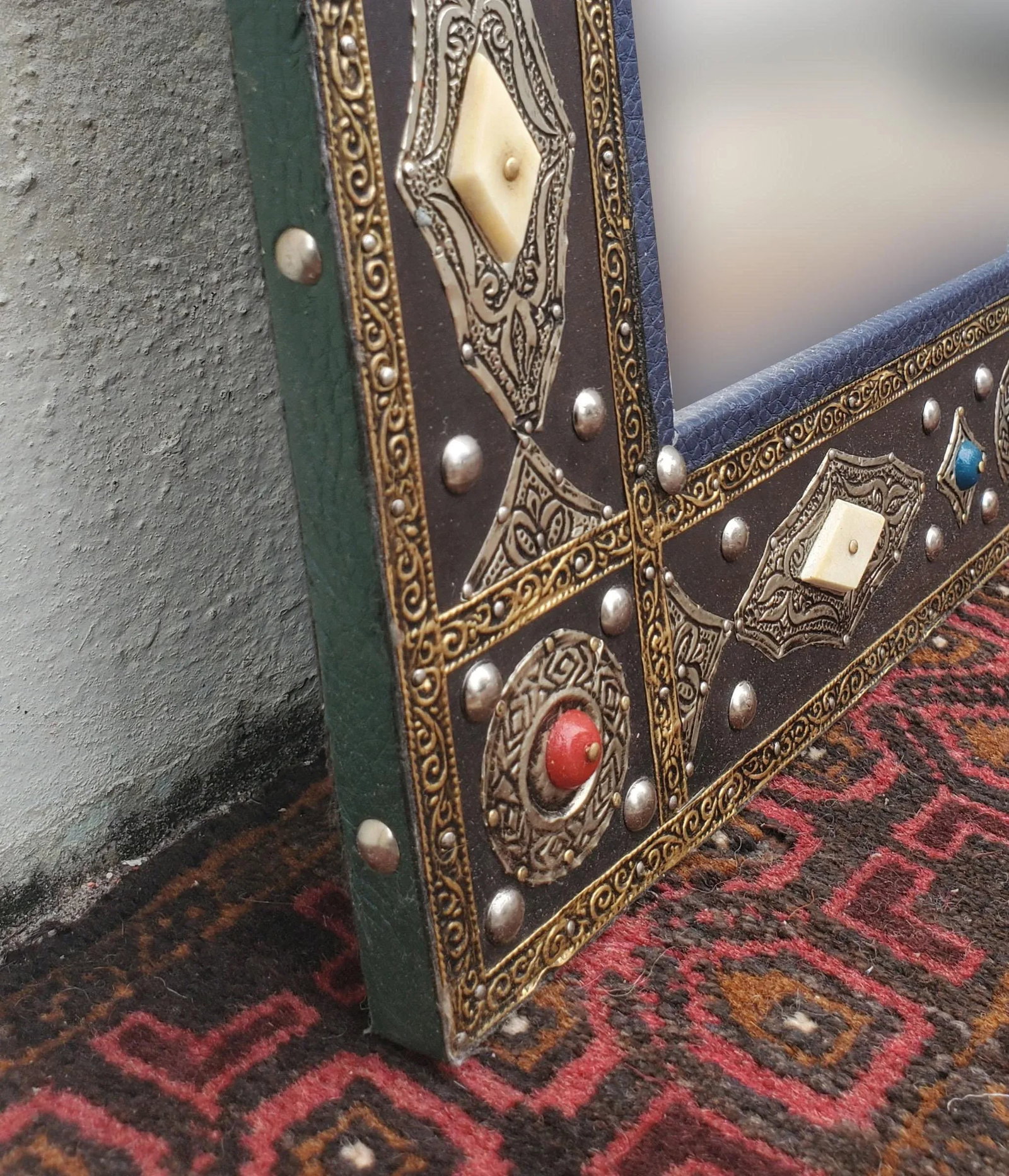 Moroccan Marrakech Metal Inlaid Mirror - 4