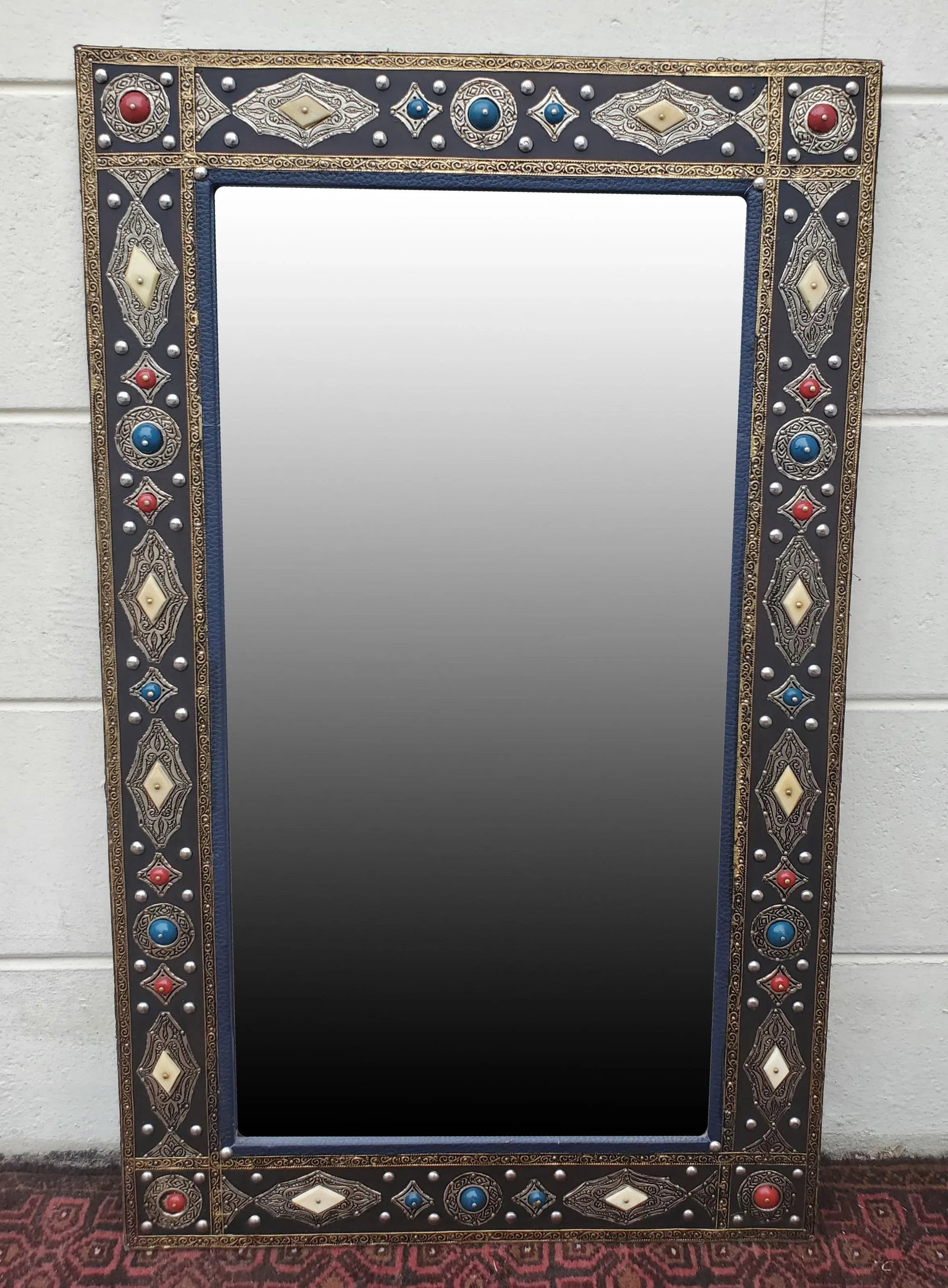 Moroccan Marrakech Metal Inlaid Mirror - 6