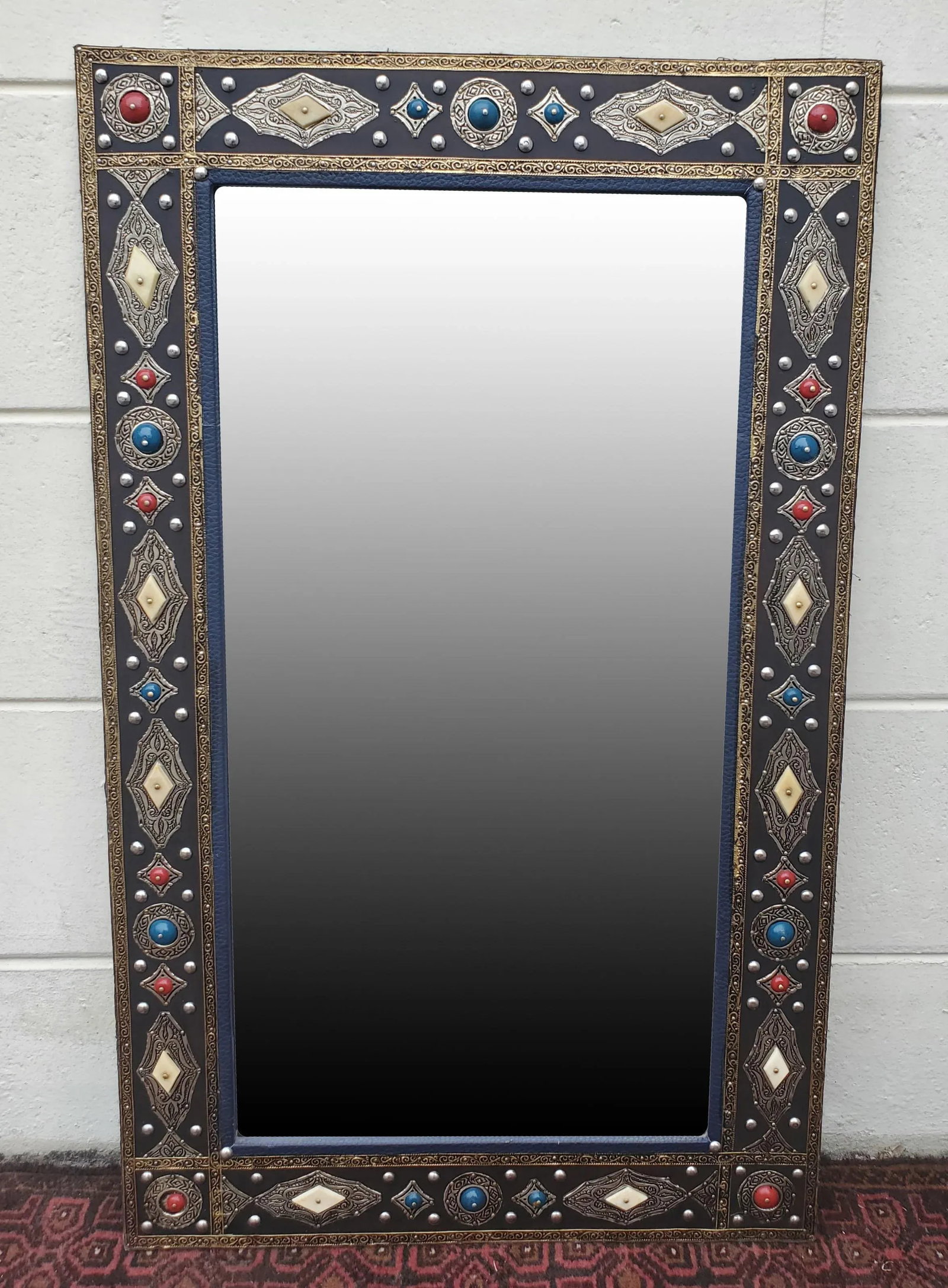 Moroccan Marrakech Metal Inlaid Mirror - 7