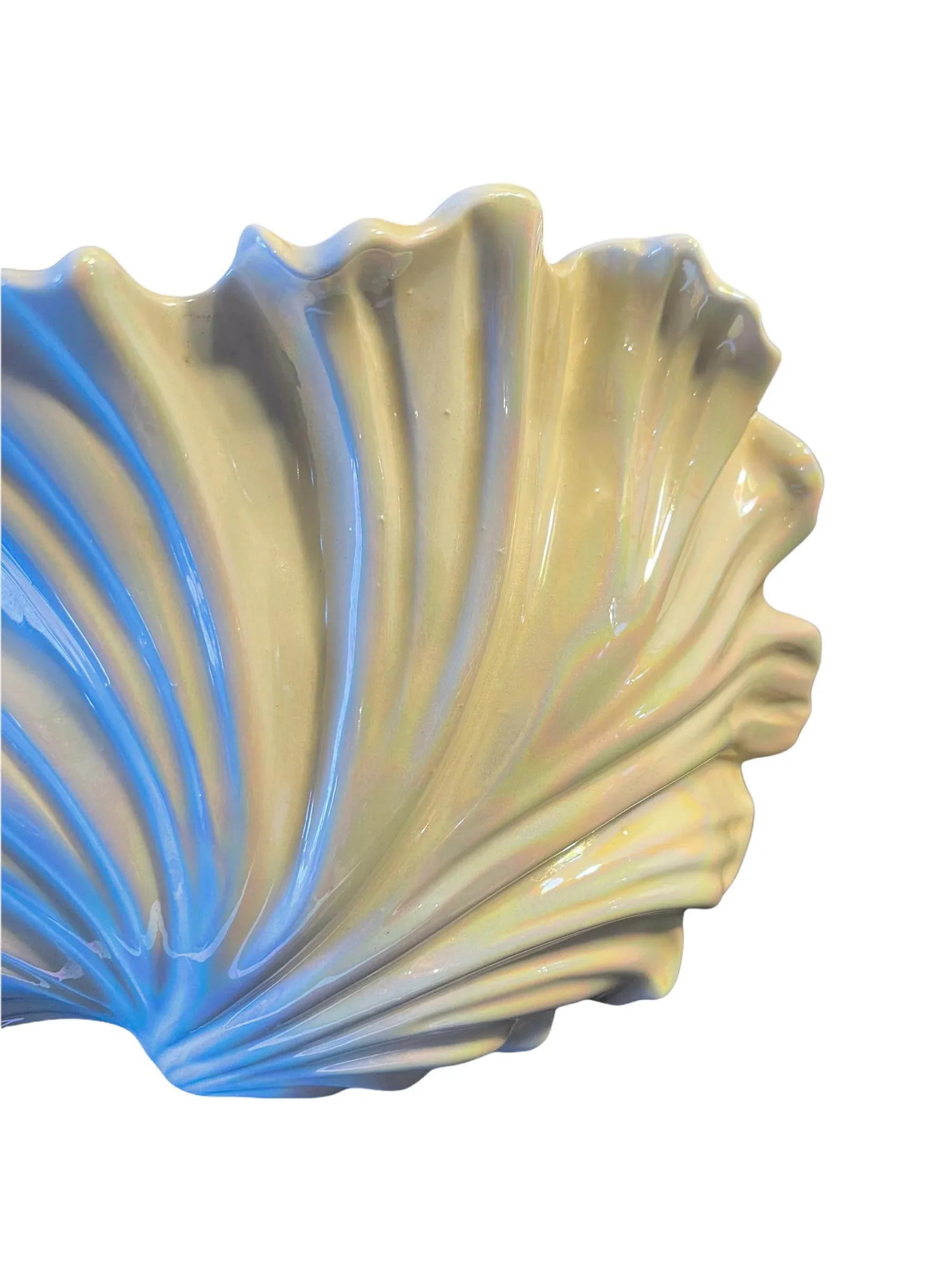Vintage Art Deco Ceramic Shell Lamp - 9