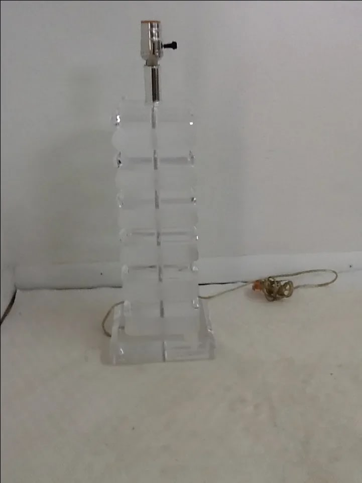 Karl Springer Style Lucite Table Lamp - 2