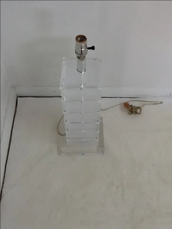 Karl Springer Style Lucite Table Lamp - 3