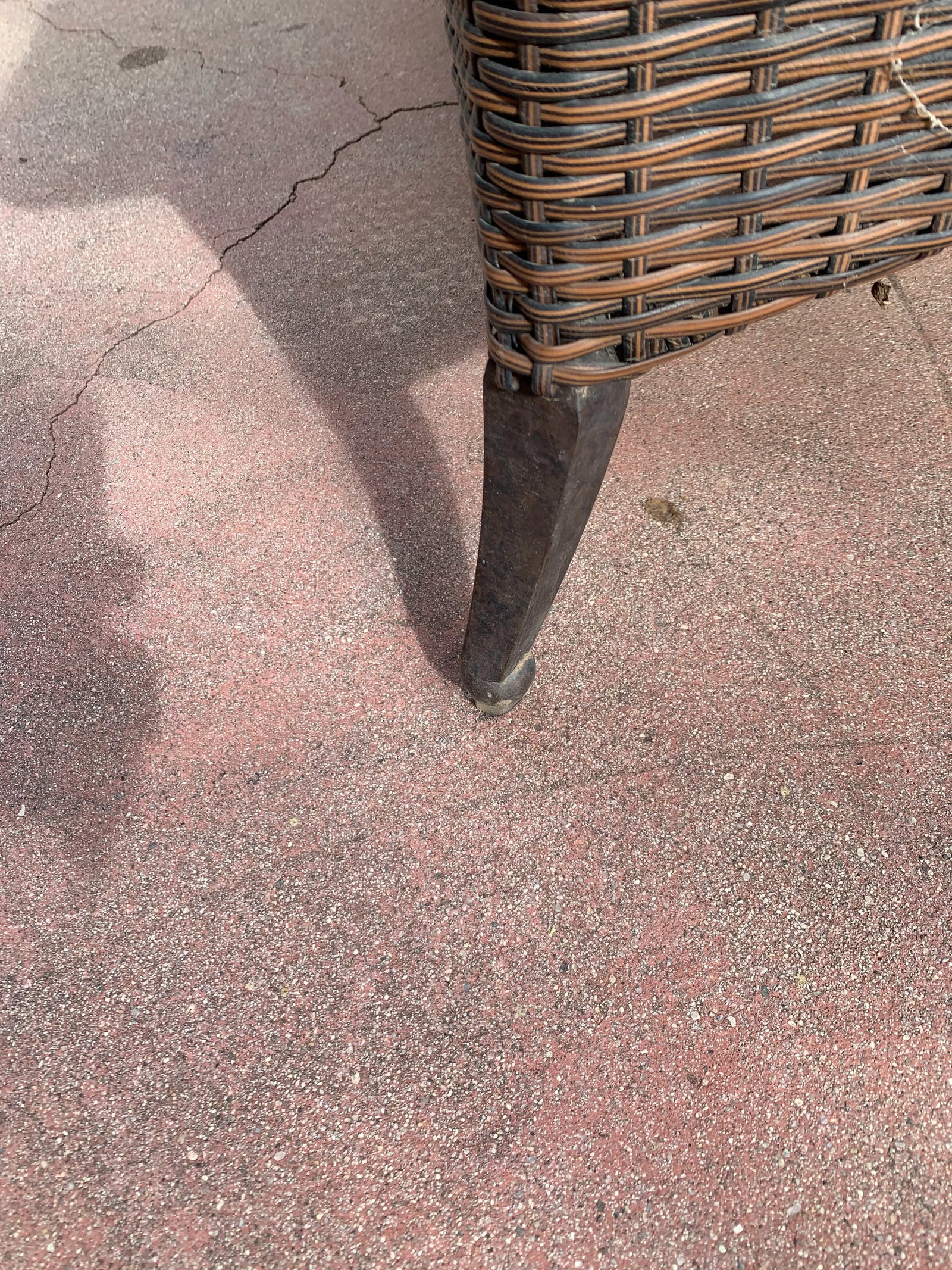 Outdoor Woven Vinyl Coffee Table - 7