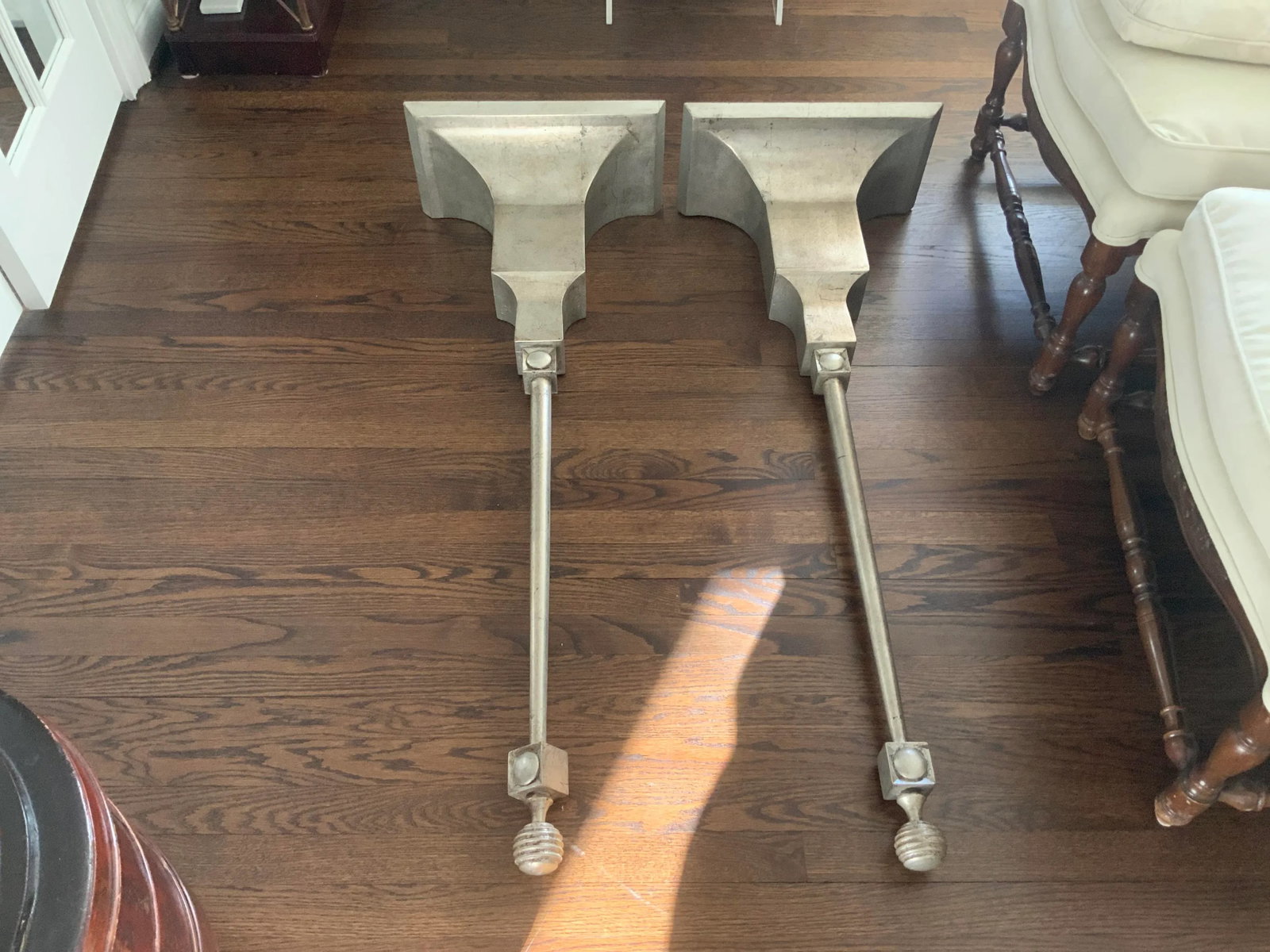 1960s Hollywood Regency-Style Florentine Wall Planters / Torcheres - a Pair - 13