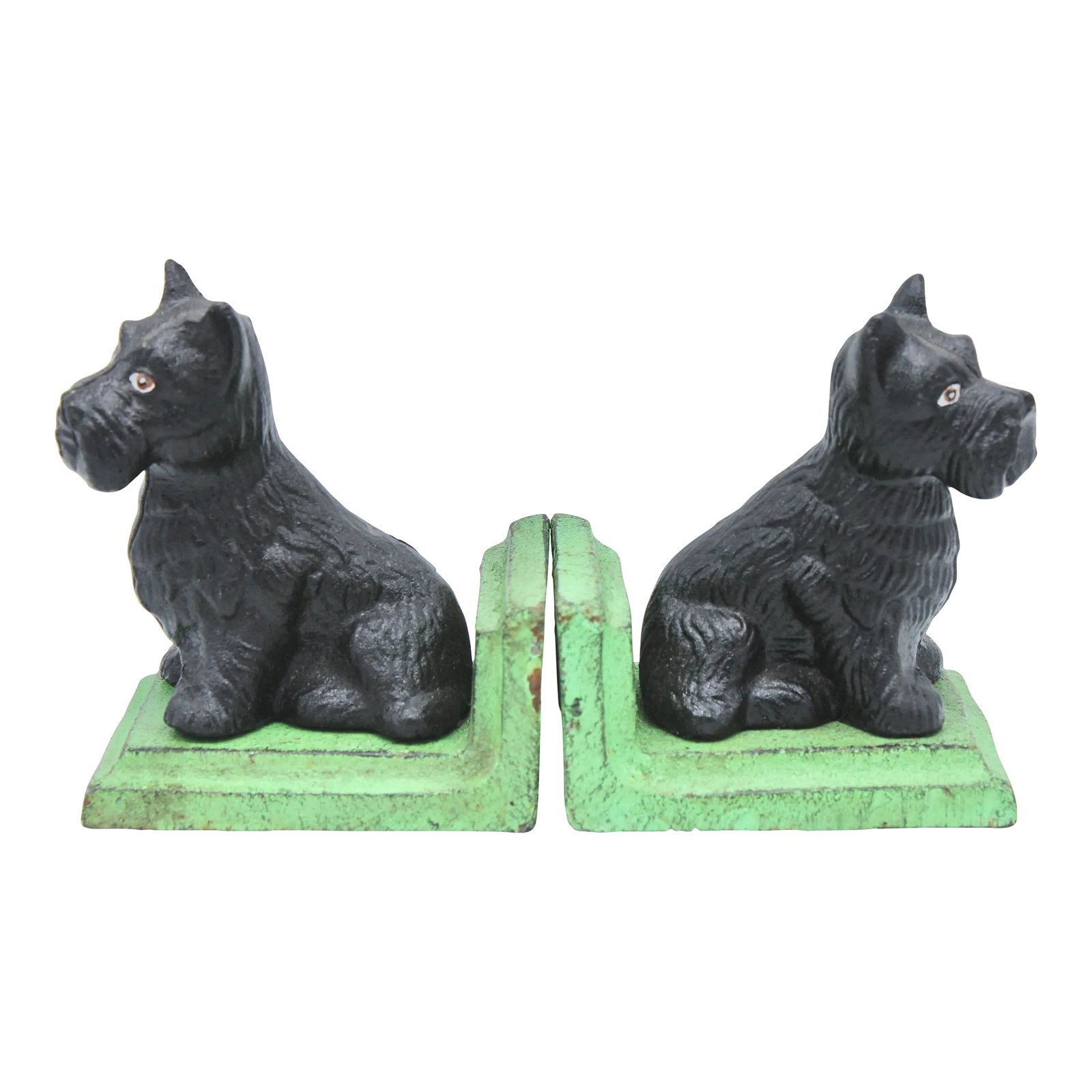 Vintage Scottie Dog Cast Iron Bookends (1 of 10)