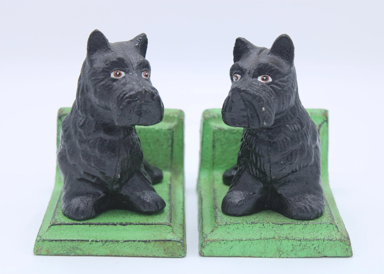 Vintage Scottie Dog Cast Iron Bookends - 3