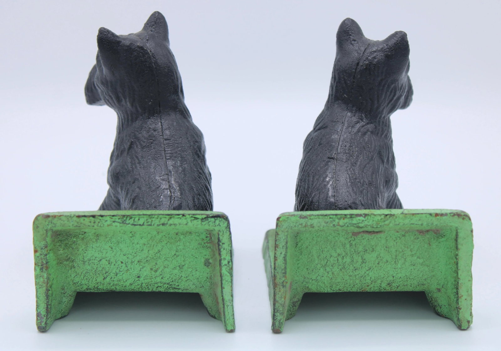 Vintage Scottie Dog Cast Iron Bookends - 4