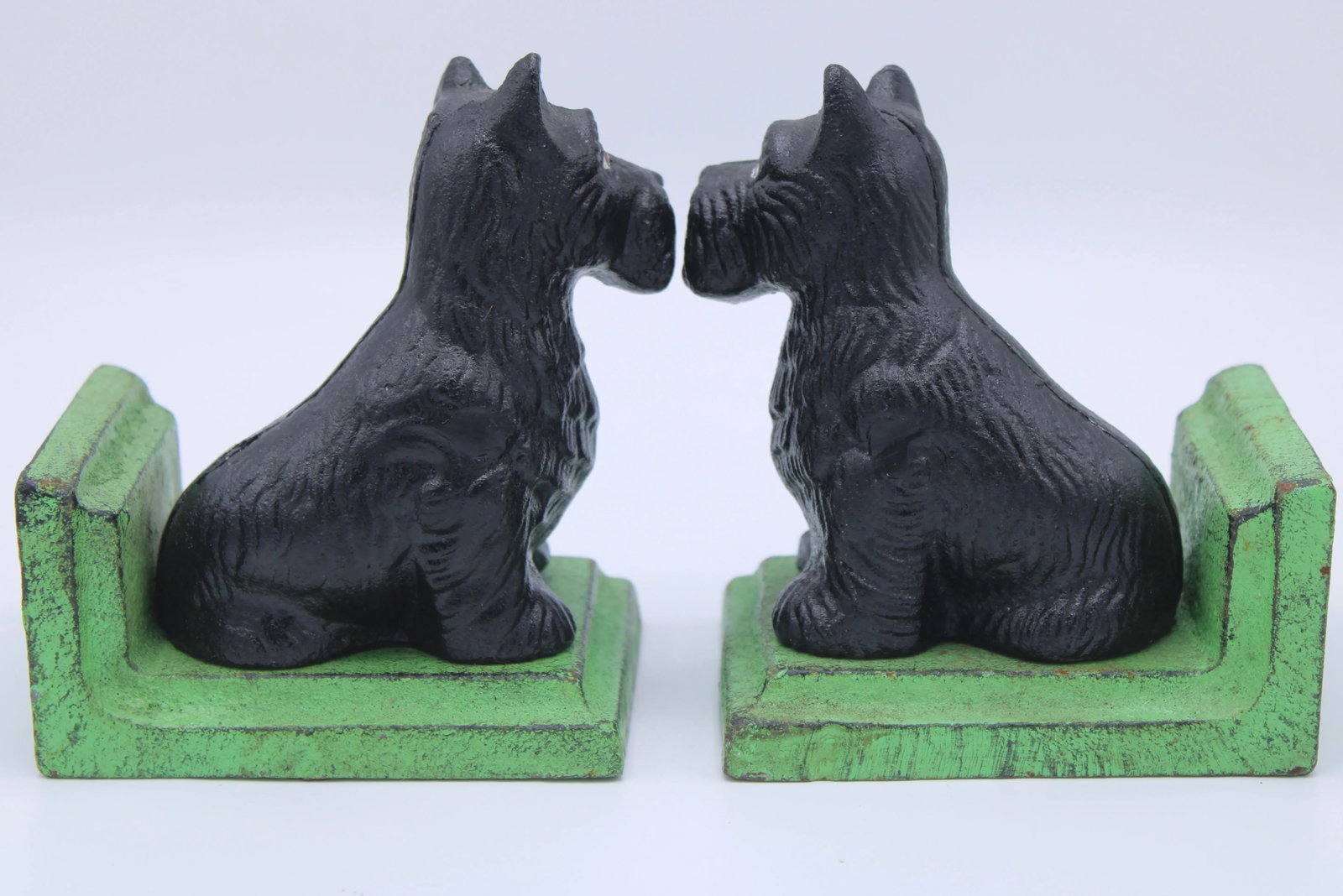 Vintage Scottie Dog Cast Iron Bookends - 5