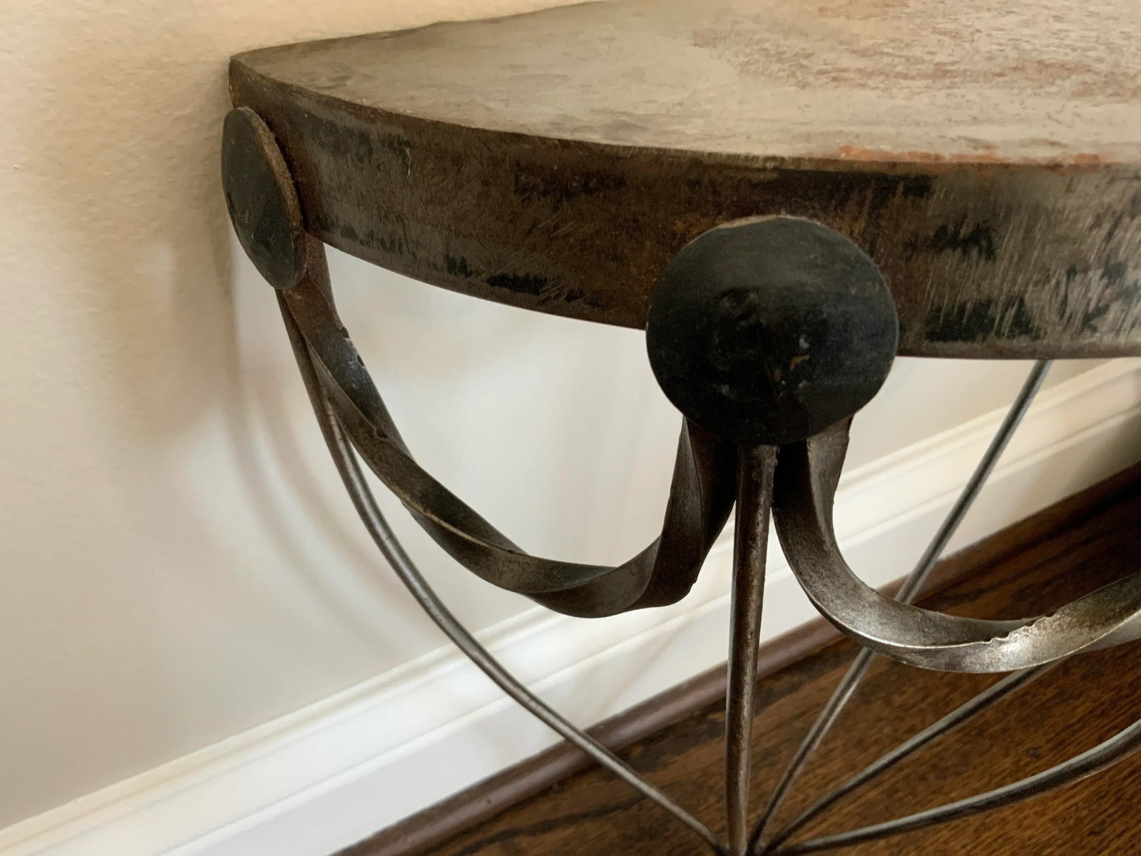 Vintage 1970s Iron Wall Bracket - 3