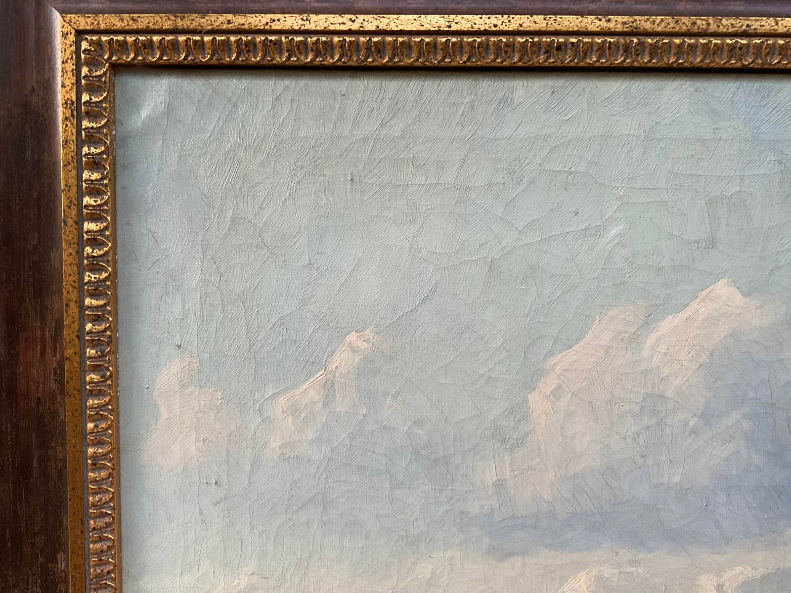 Antique Niels Christiansen Oil Painting - Danish Landscape With Grazing Horses - 8