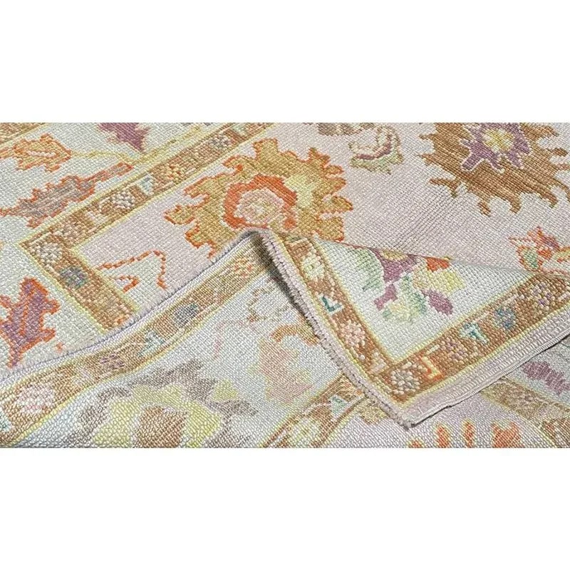 Handwoven Turkish Oushak Area Rug 4'2'' X 5'10" - 3
