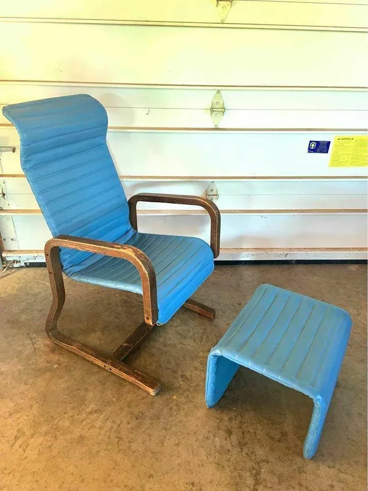 Vintage Thonet Mid-Century Modern Bent Wood Lounge Chair - 2