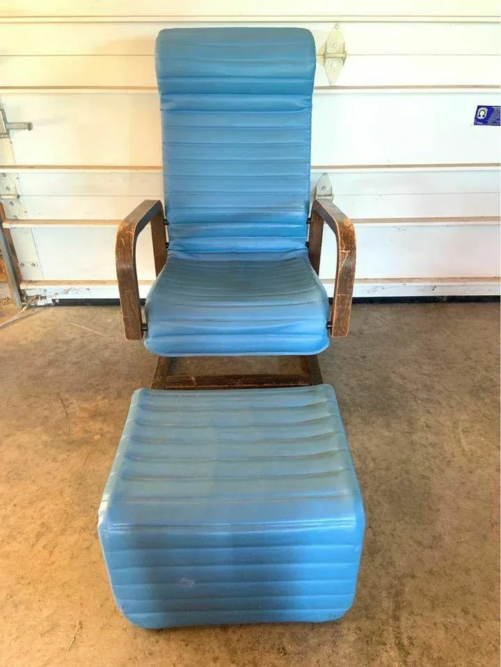 Vintage Thonet Mid-Century Modern Bent Wood Lounge Chair - 3