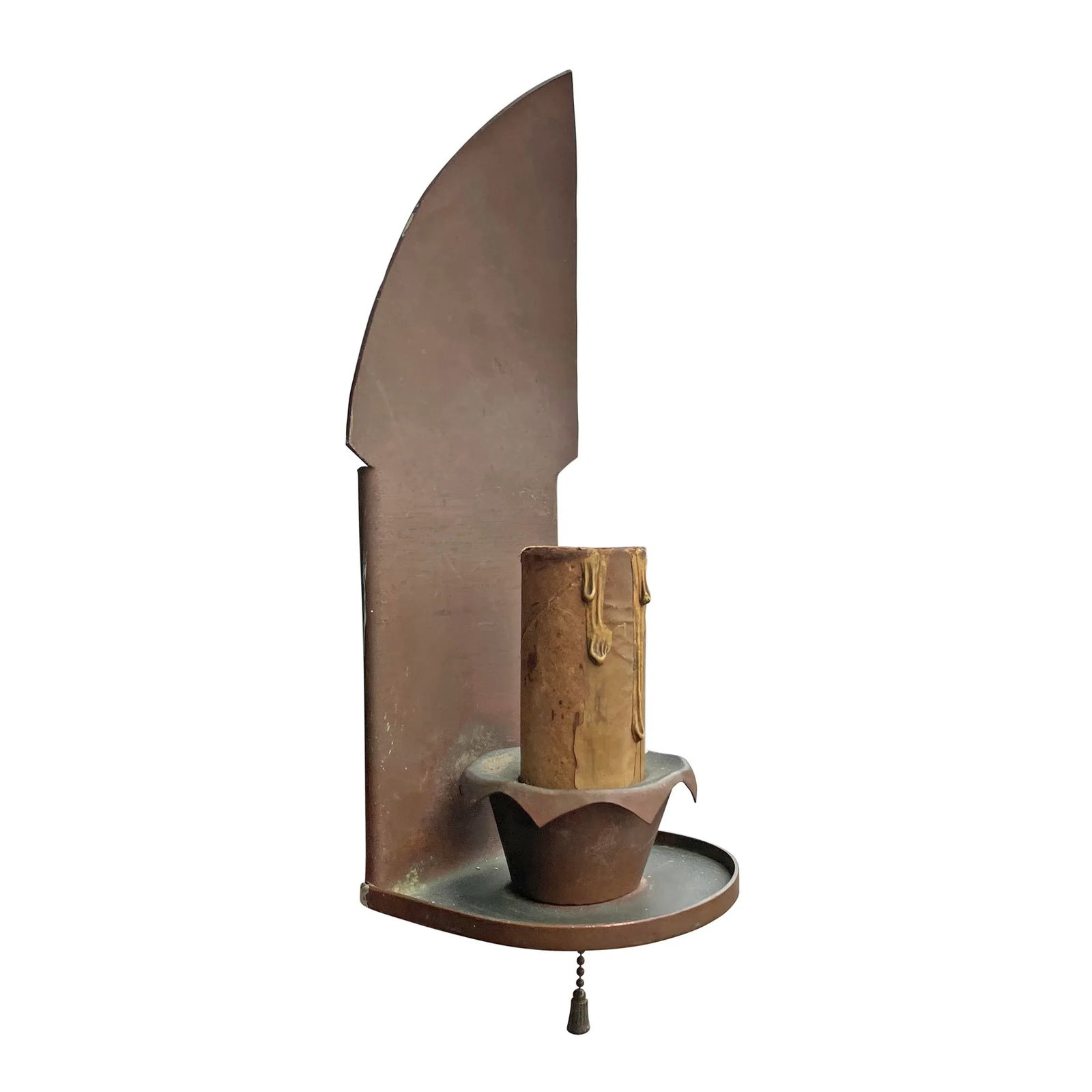 Pair of English Arts & Crafts Copper Sconces - 5