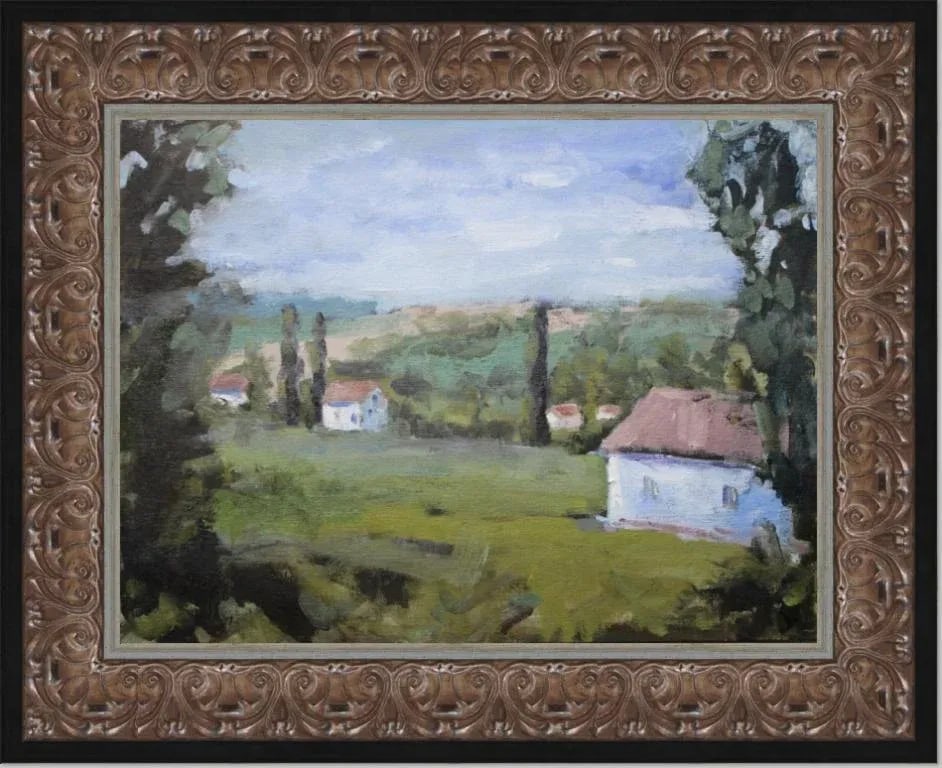 The Villa View (Original Impressionist Oil Landscape) - 10