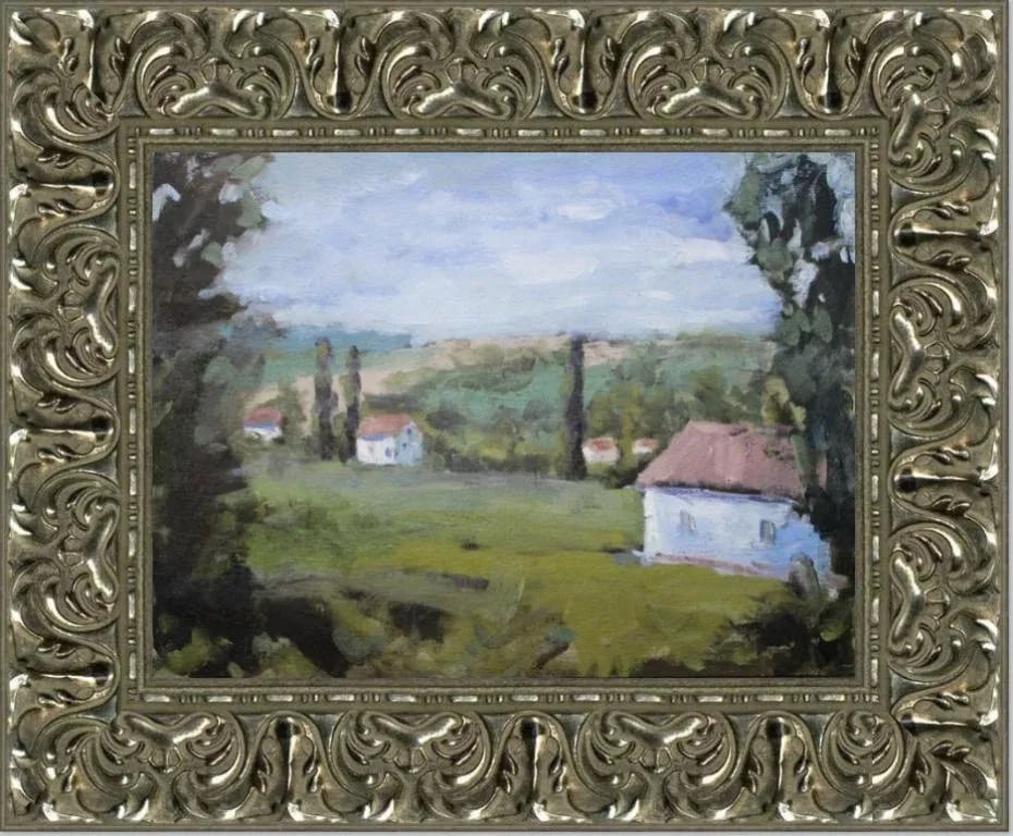 The Villa View (Original Impressionist Oil Landscape) - 11