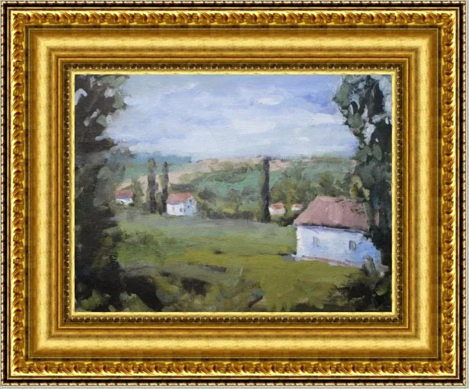 The Villa View (Original Impressionist Oil Landscape) - 12