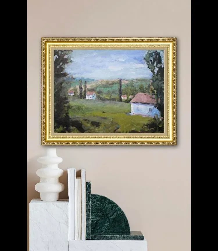 The Villa View (Original Impressionist Oil Landscape) - 2