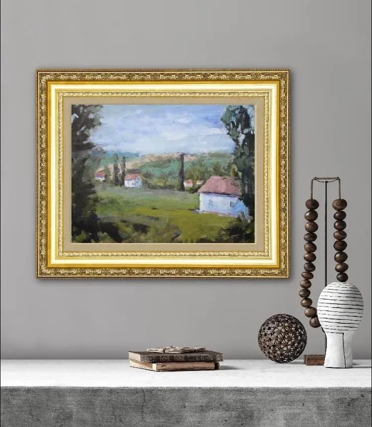 The Villa View (Original Impressionist Oil Landscape) - 3